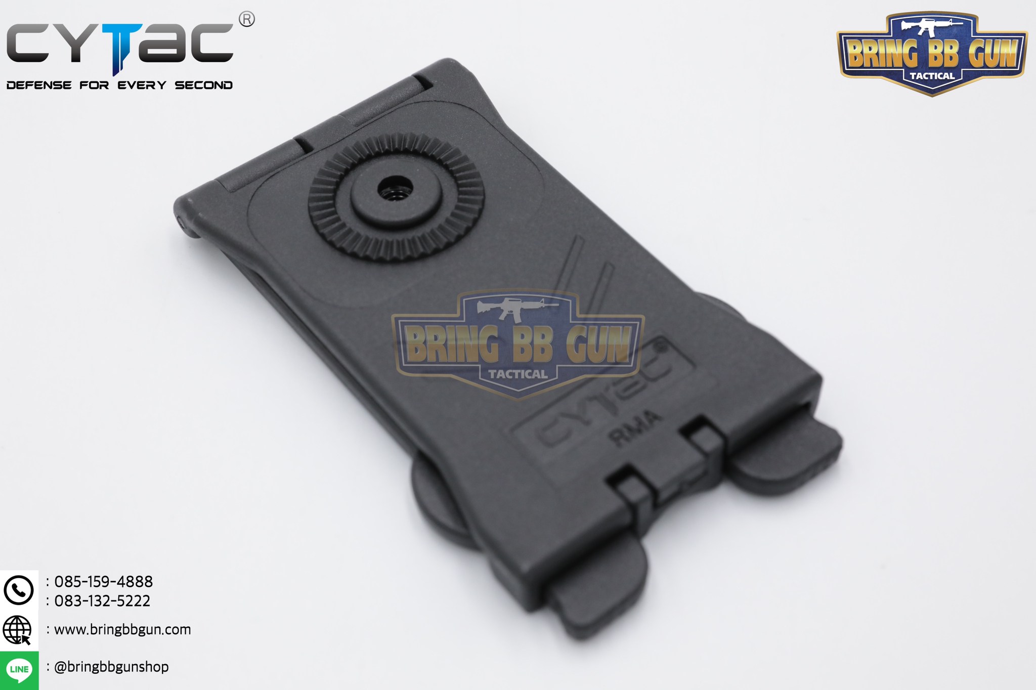 เพลตร้อยเสื้อเกราะ-เข็มขัดแบบระบบ Molle ยี่ห้อ Cytac (Molle Attachment Cytac) (Molle Attachment)