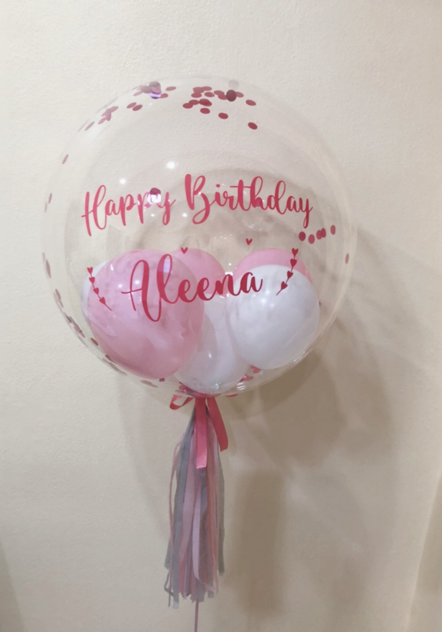 ลูกโป่งบับเบิ้ล + กล่องเซอร์ไพรส์วันเกิด