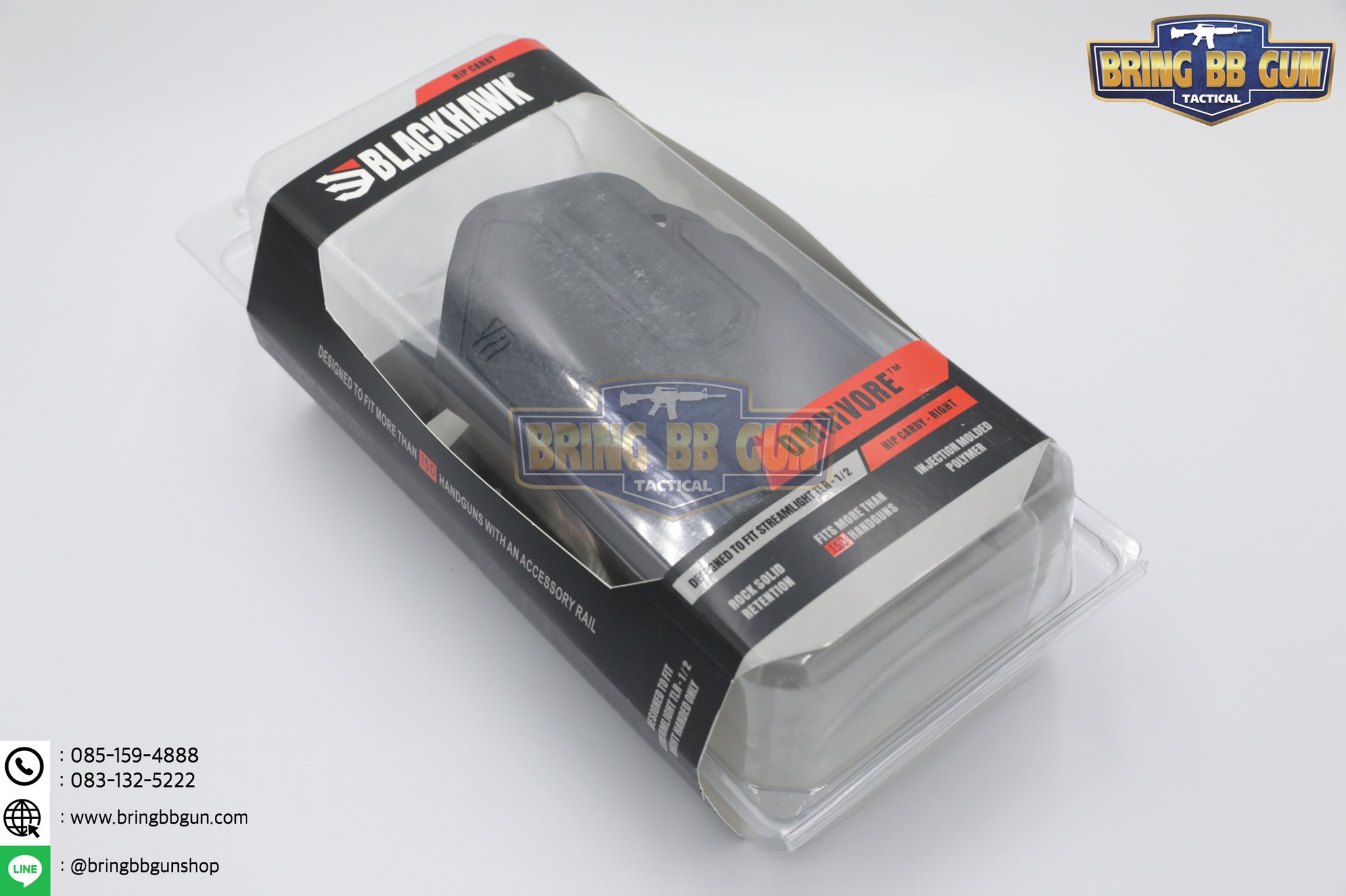 ซองปืนพกนอกปลดนิ้วโป้ง Black Hawk รุ่น Omnivore (Omnivore Multifit Holsters) (ซองปืน+ไฟฉาย)