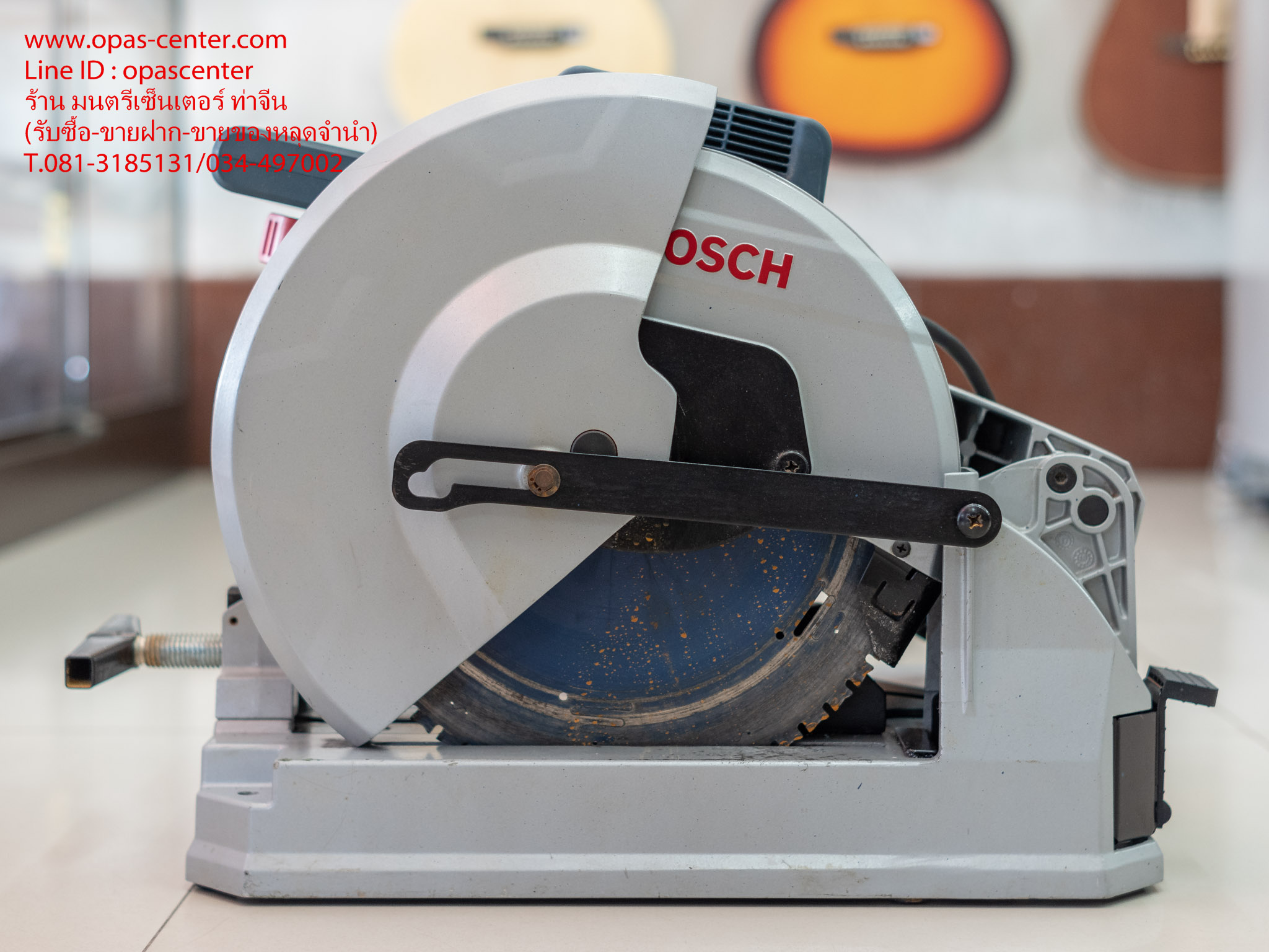 แท่นตัดเหล็ก BOSCH 12" ไร้สะเก็ดไฟ GCD12JL มือสอง ของแท้ สภาพใหม่