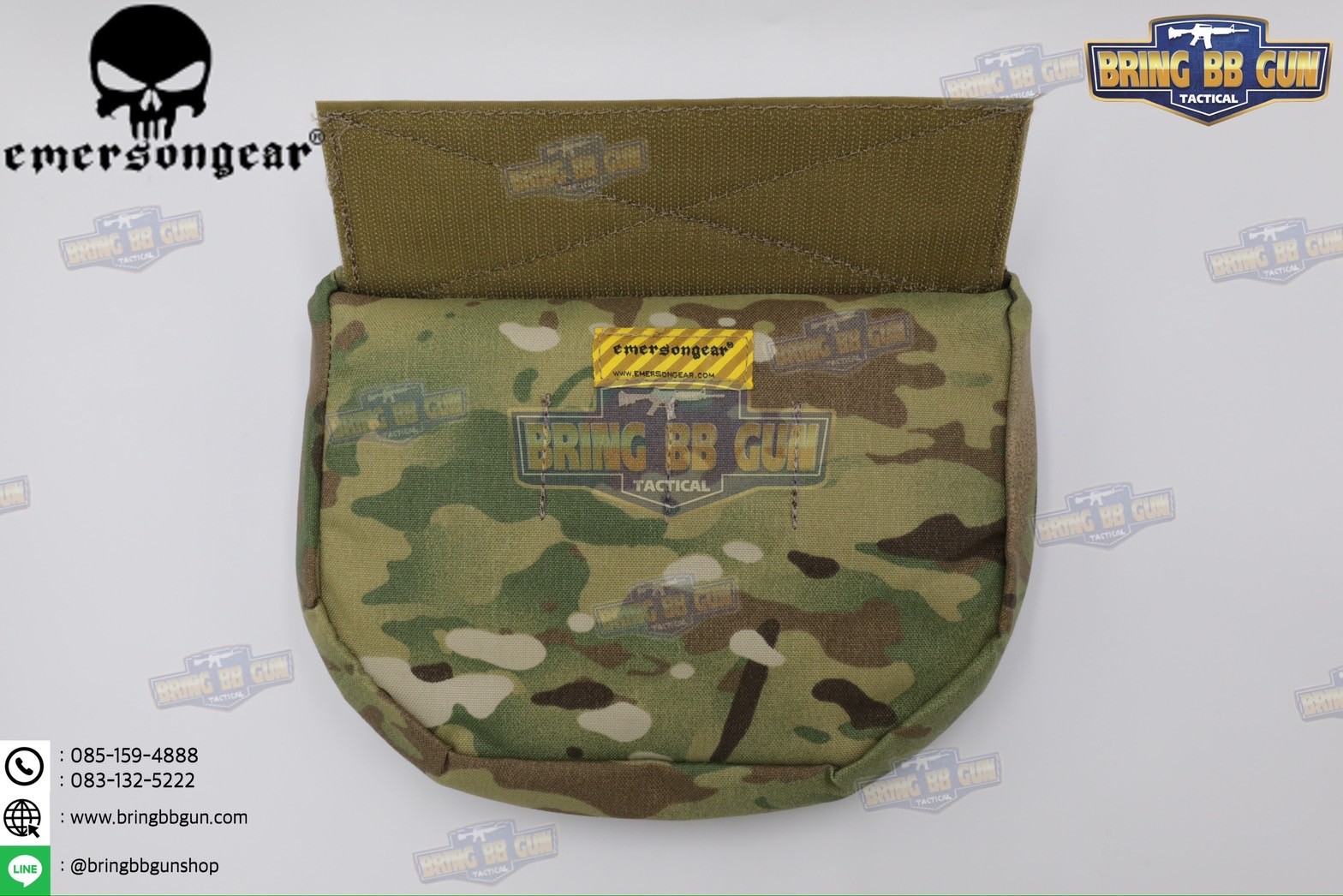 กระเป๋าจิงโจ้ติดเสื้อเวส ยี่ห้อ Emerson (EmersonGear armor carrier drop pouch/AVS JPC CPC) (Armor Carrier Drop Pouch) (Lower Accessories Pouch) (Drop Pouch)