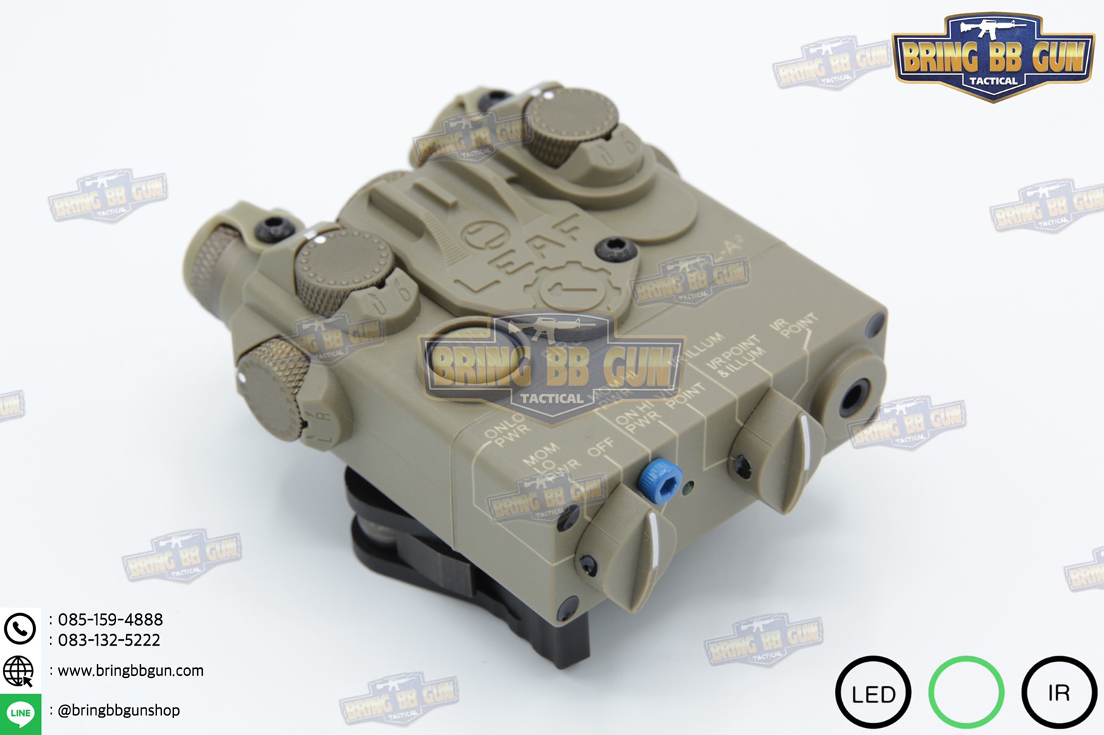กล่องANPEQ-15A รุ่น DBAL-A2 บอดี้พลาสติก (Dual Beam Aiming Laser - Advanced2)