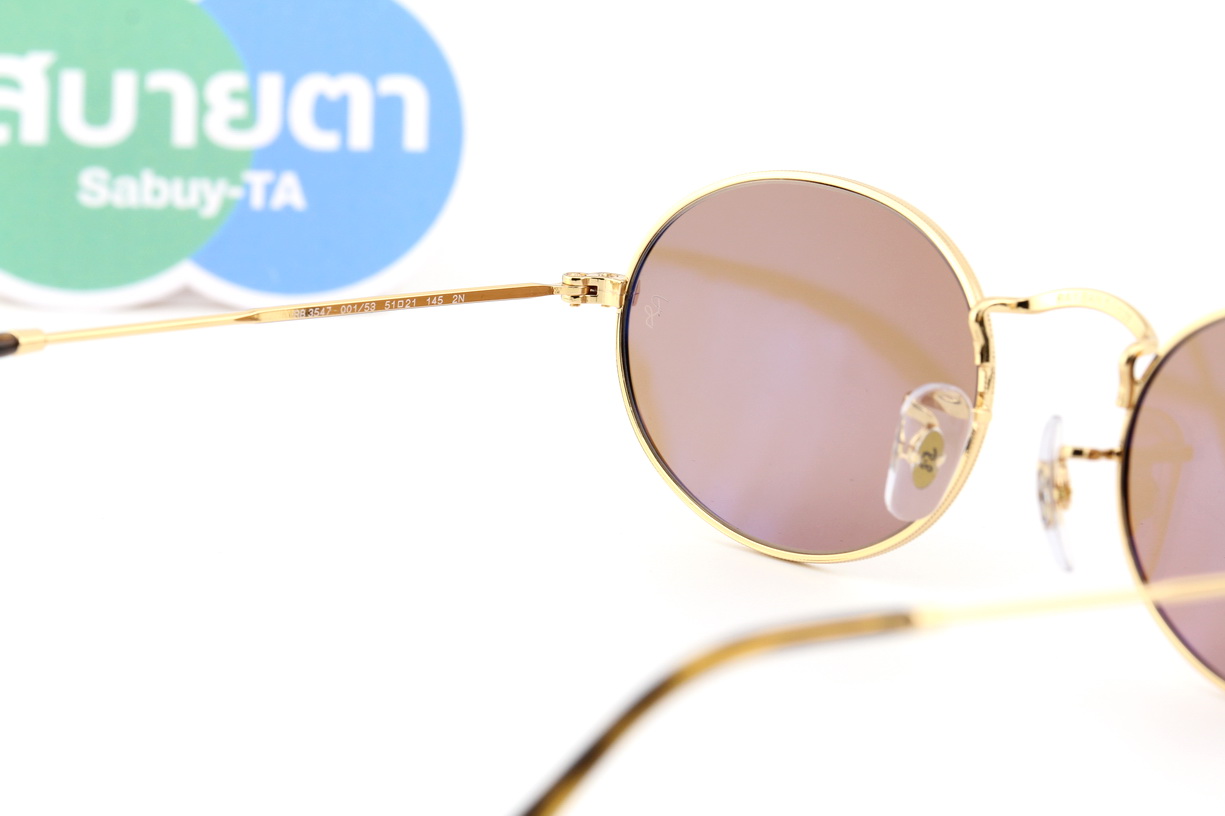 RayBan Oval RB3547 001/53 (ทรงรี)