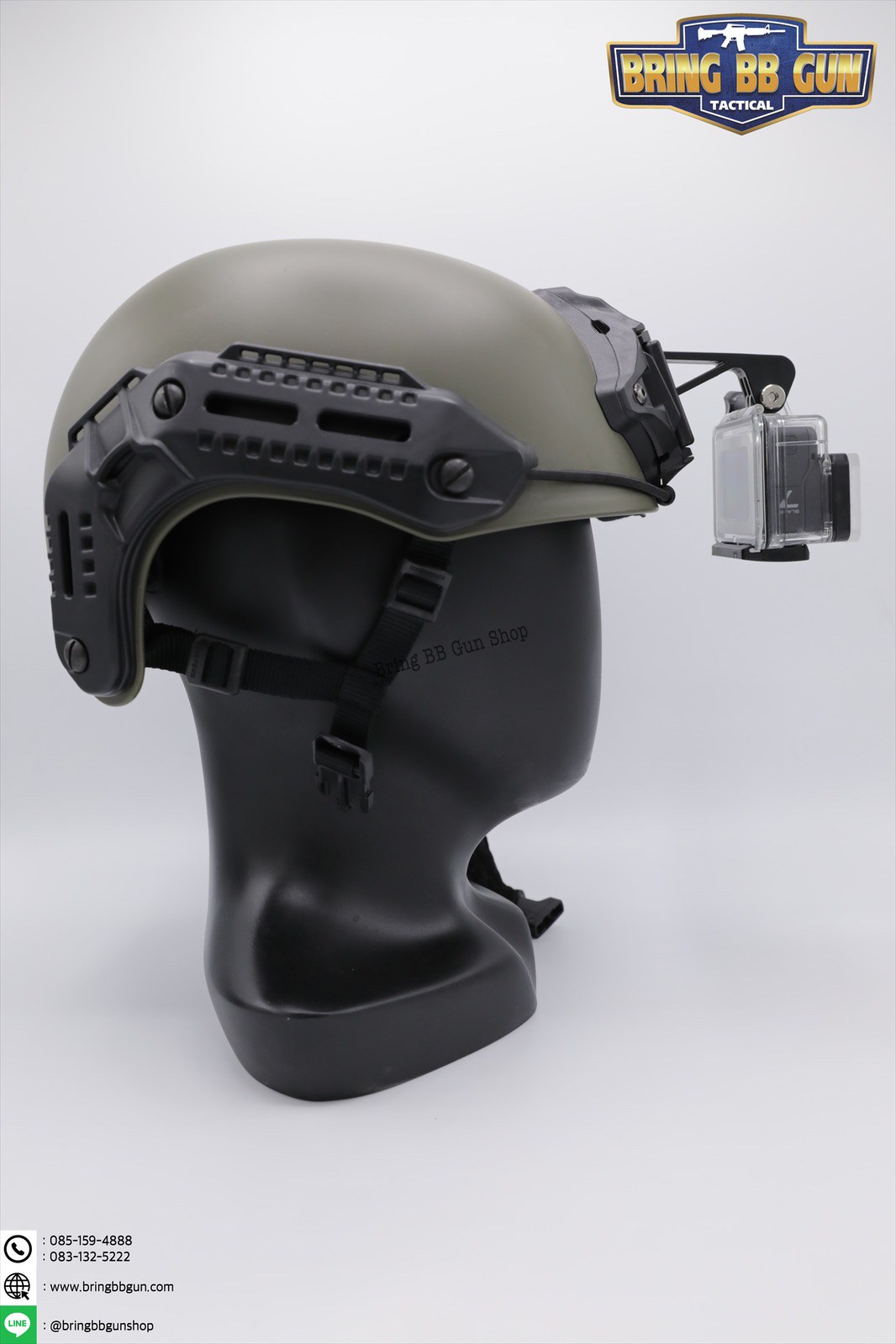 ขาจับกล้อง Action Camera ติดหมวก Fast/Mich (ขาจับกล้อง Go Pro ติดหมวก Fast/Mich)