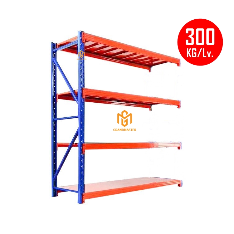ชั้นเหล็ก W200 x D60 x H200 cm. 300kg/ชั้น (สีทูโทน ส้ม/น้ำเงิน)