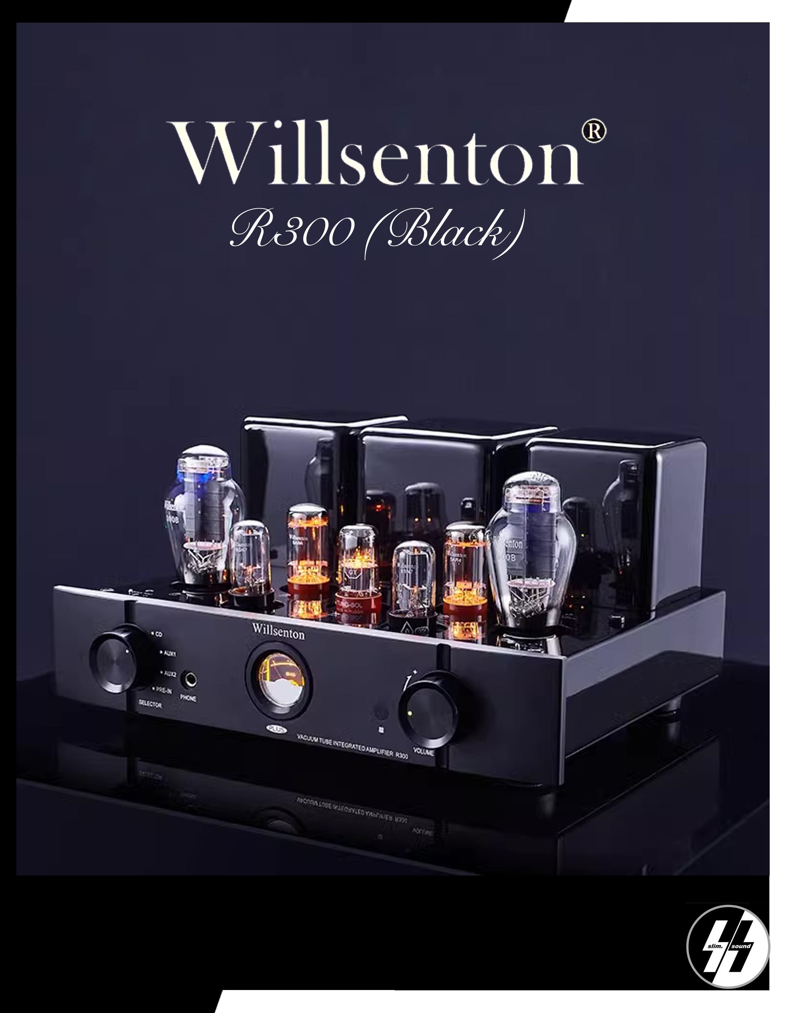 แอมป์หลอด | Willsenton - R300 (Plus) Black | single-ended Class A | 8 Watt (RMS)