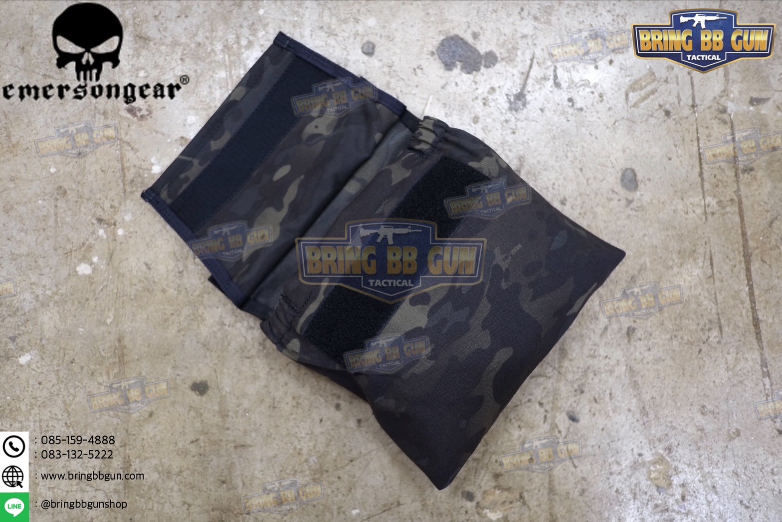 ถุงทิ้งแม็กกาซีนแบบพับได้ ยี่ห้อ Emerson (ถุงเก็บอุปกรณ์ แบบตีนตุ๊กแก) (Vest/Tactical Belt Paste Pouch)