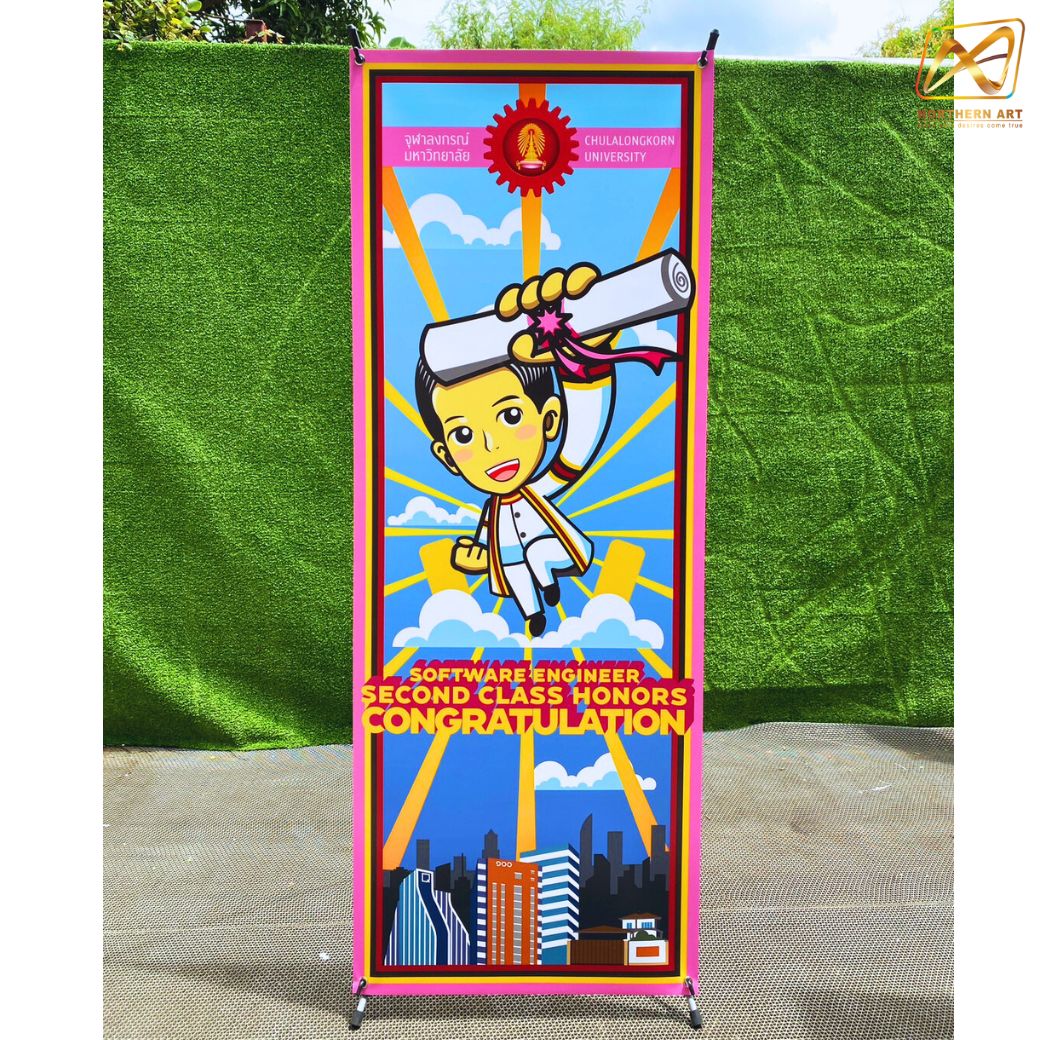 X STAND เอ๊กซ์สแตน รุ่นเกรด A ขนาด 60x160 ซม. โครงเหล็กสีดำ แข็งแรง ทนทาน ถอดประกอบได้ แถมถุงใส่อึปกรณ์ 1 ใบ