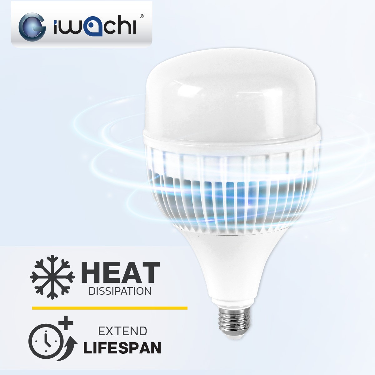 หลอดแสงจันทร์LED ขั้ว E27 E40 HI POWER 100w 10000lm 3000K-6500K