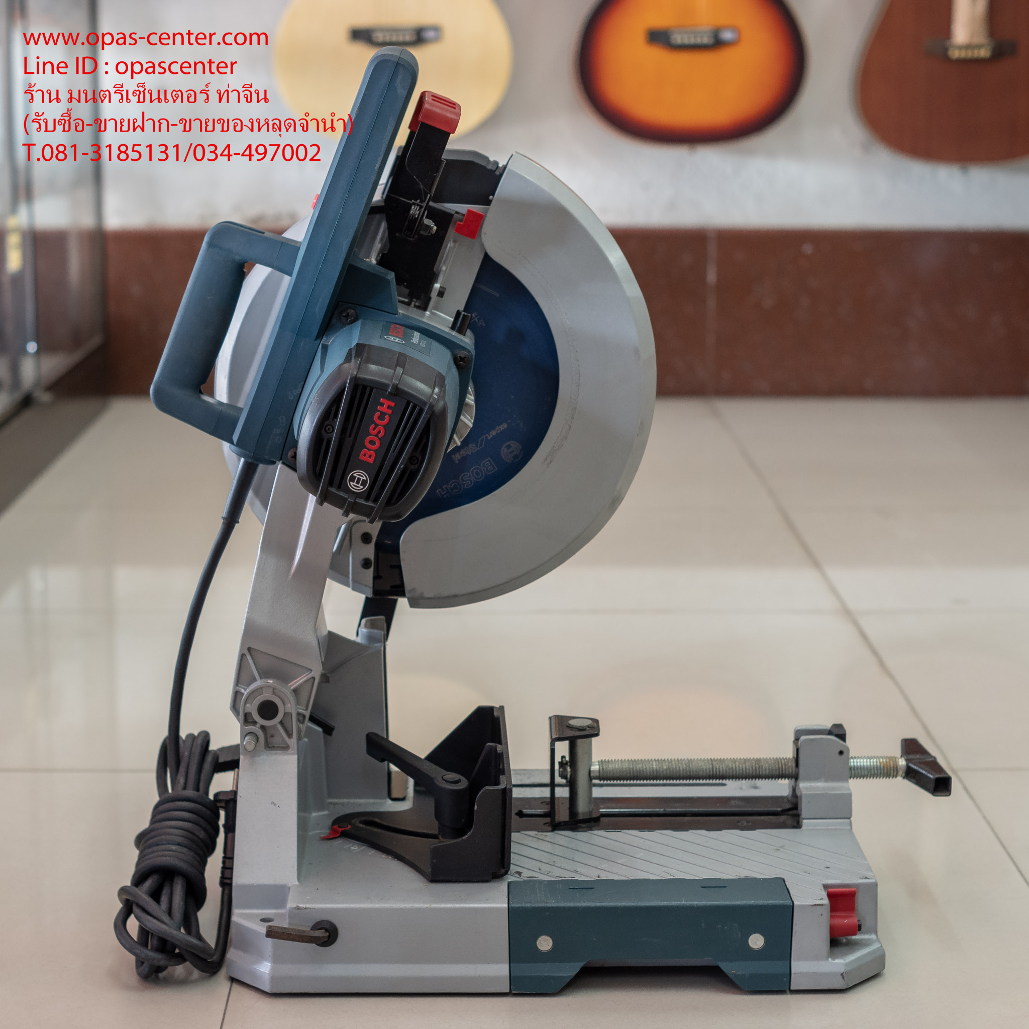 แท่นตัดเหล็ก BOSCH 12" ไร้สะเก็ดไฟ GCD12JL มือสอง ของแท้ สภาพใหม่