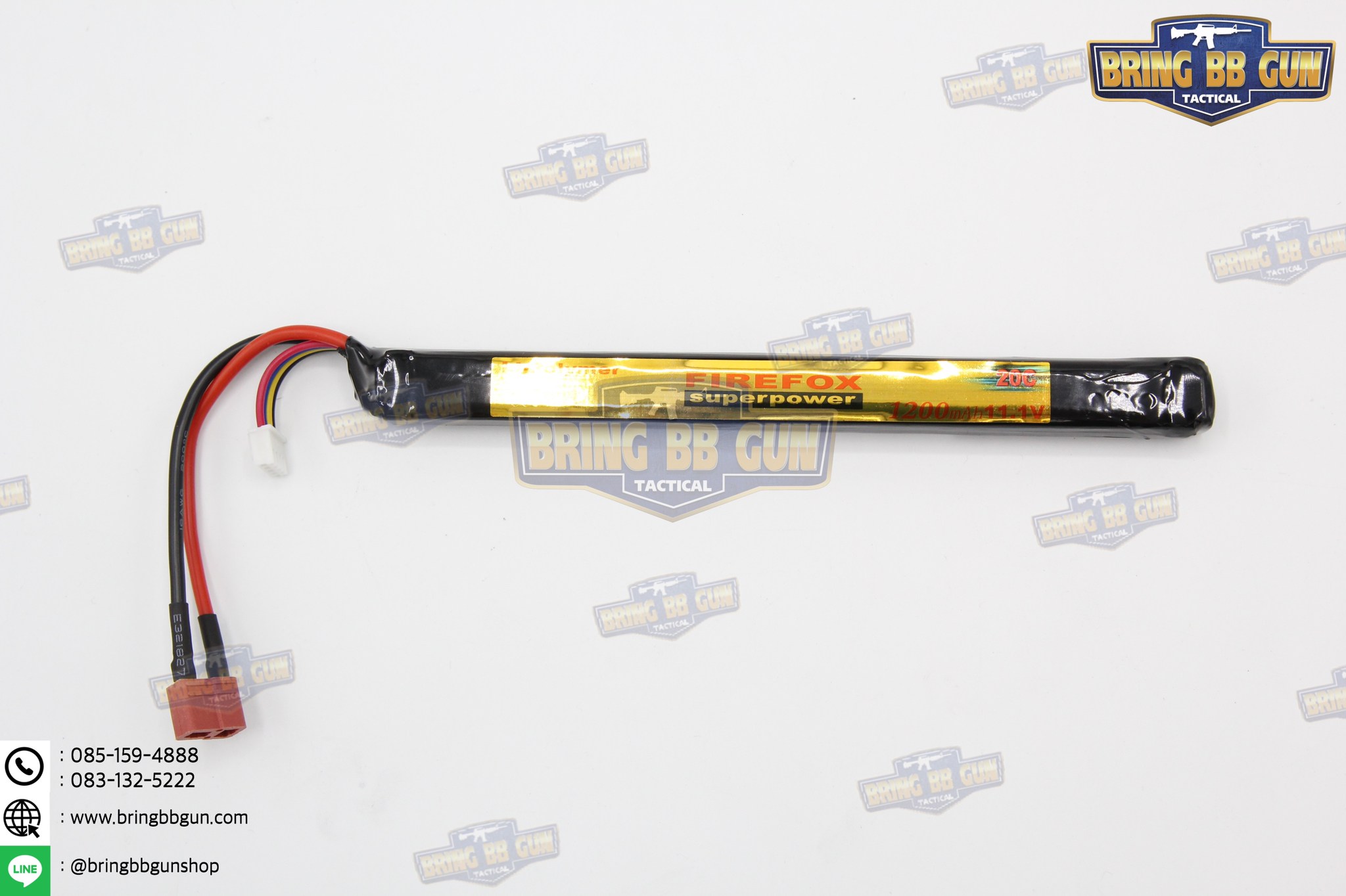 แบตลิโพ ยี่ห้อ Firefox 20C 1200mAh 11.1V. ทรงAK มี2รุ่นให้เลือก