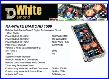 แอมป์ CLASS D คุณภาพสูง RODEK RA-1500 (เสียงดี เบส นุ่มลึก)