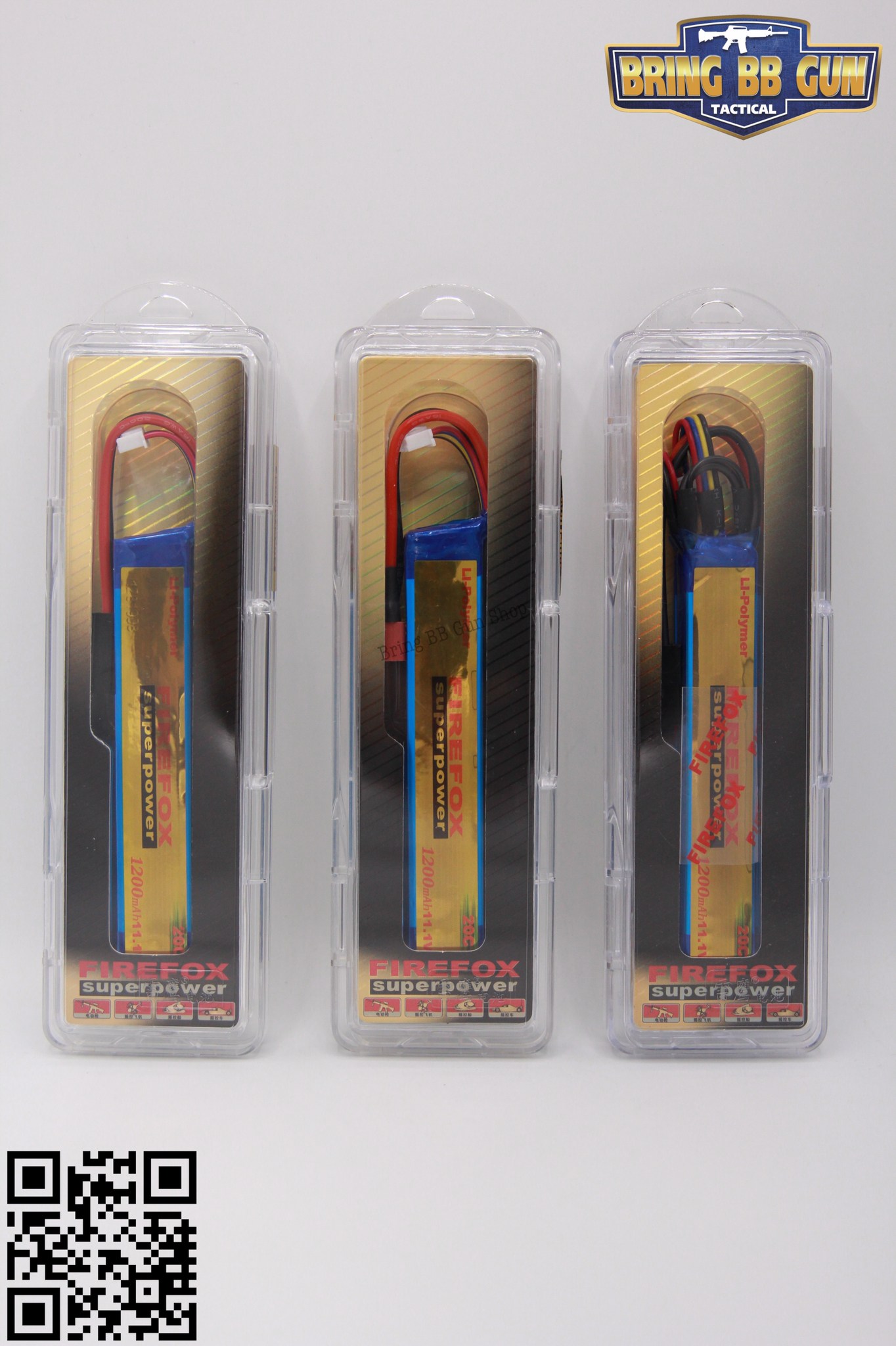 แบตลิโพ ยี่ห้อ Firefox 20C 1200mAh 11.1V. มี2รุ่นให้เลือก