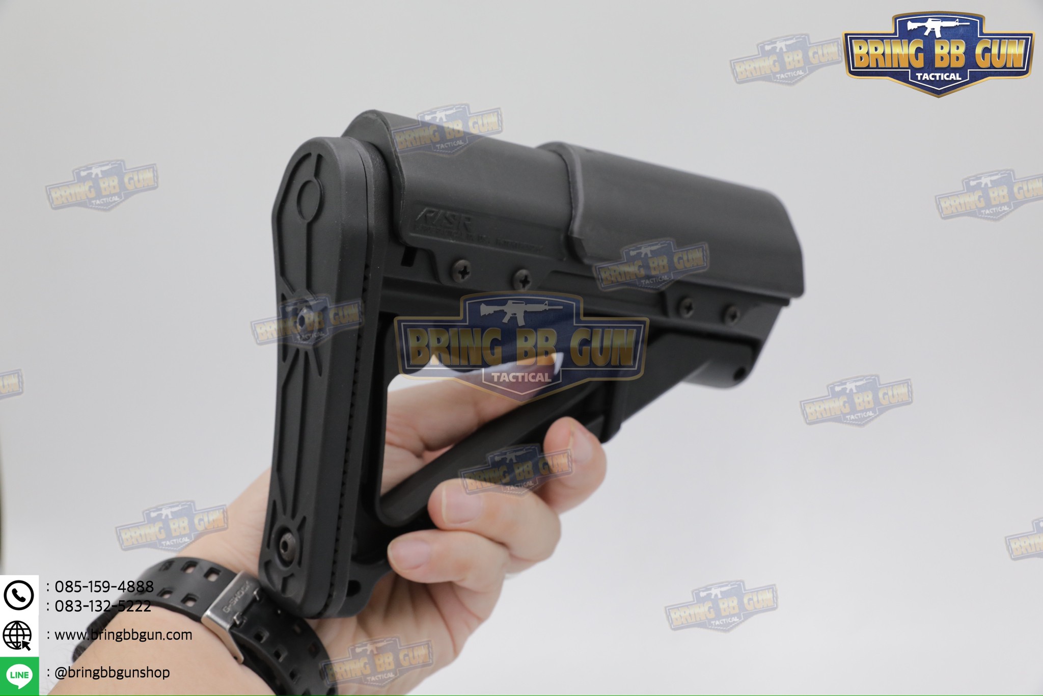 ที่รองแก้มพานท้าย CTR ทรง Larue RISR (Larue RISR for CTR/MOE) (Larue Tactical RISR) (Reciprocating Inline Stock Riser) (Cheek Riser)