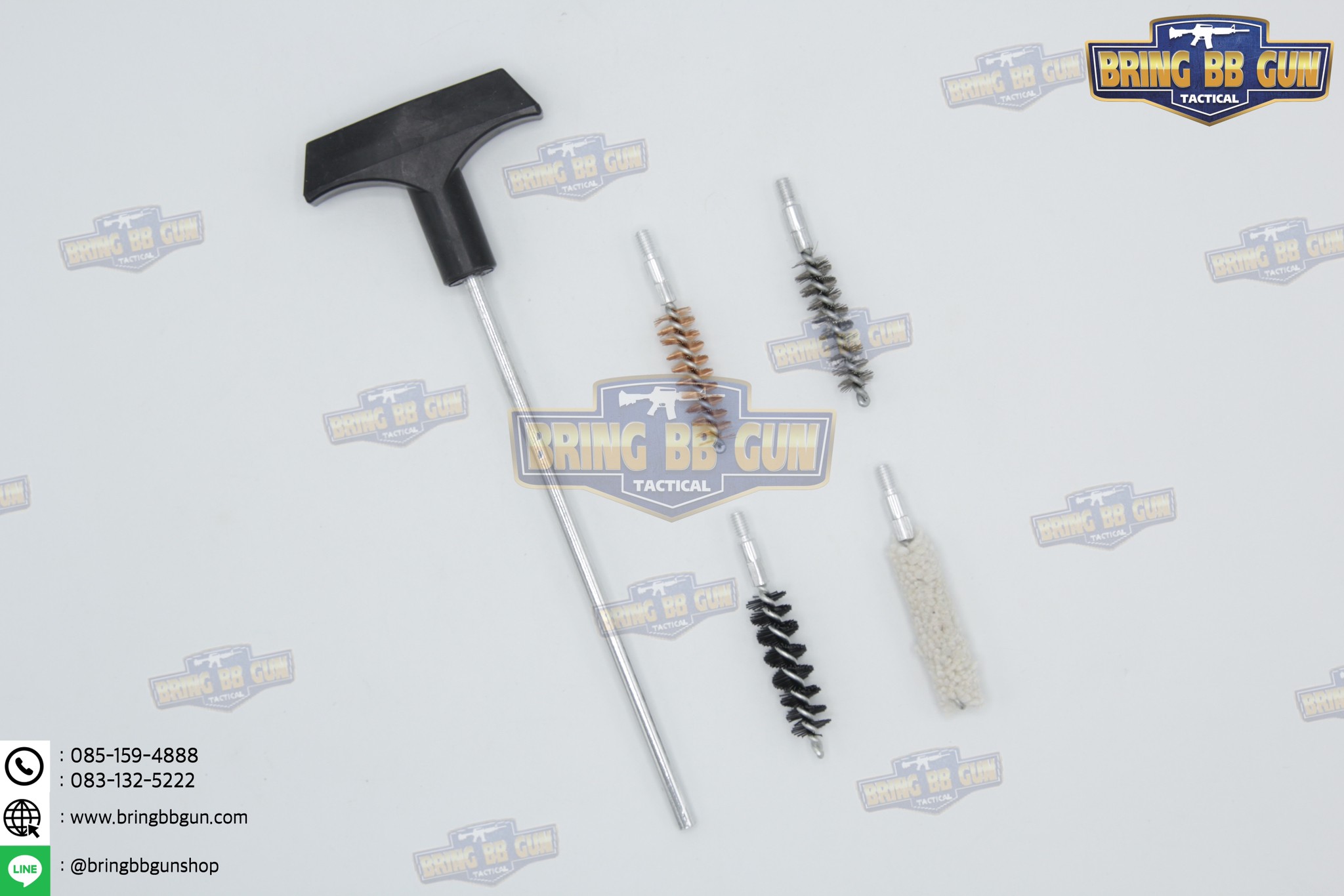 แส้ล้างปืน (แส้ล้างลำกล้องปืน) (แปรงขัดลำกล้อง) (ชุดแส้ทำความสะอาด) (เครื่องมือทำความสะอาดปืน)