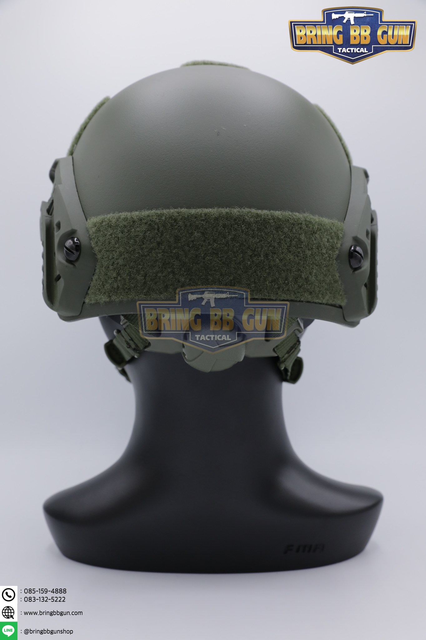 หมวก Fast ปรับท้ายทอยได้(หมวกฟาส) (Fast Helmet MH type) รุ่น Upgrade Version No holes ปรับรัดท้ายทอย