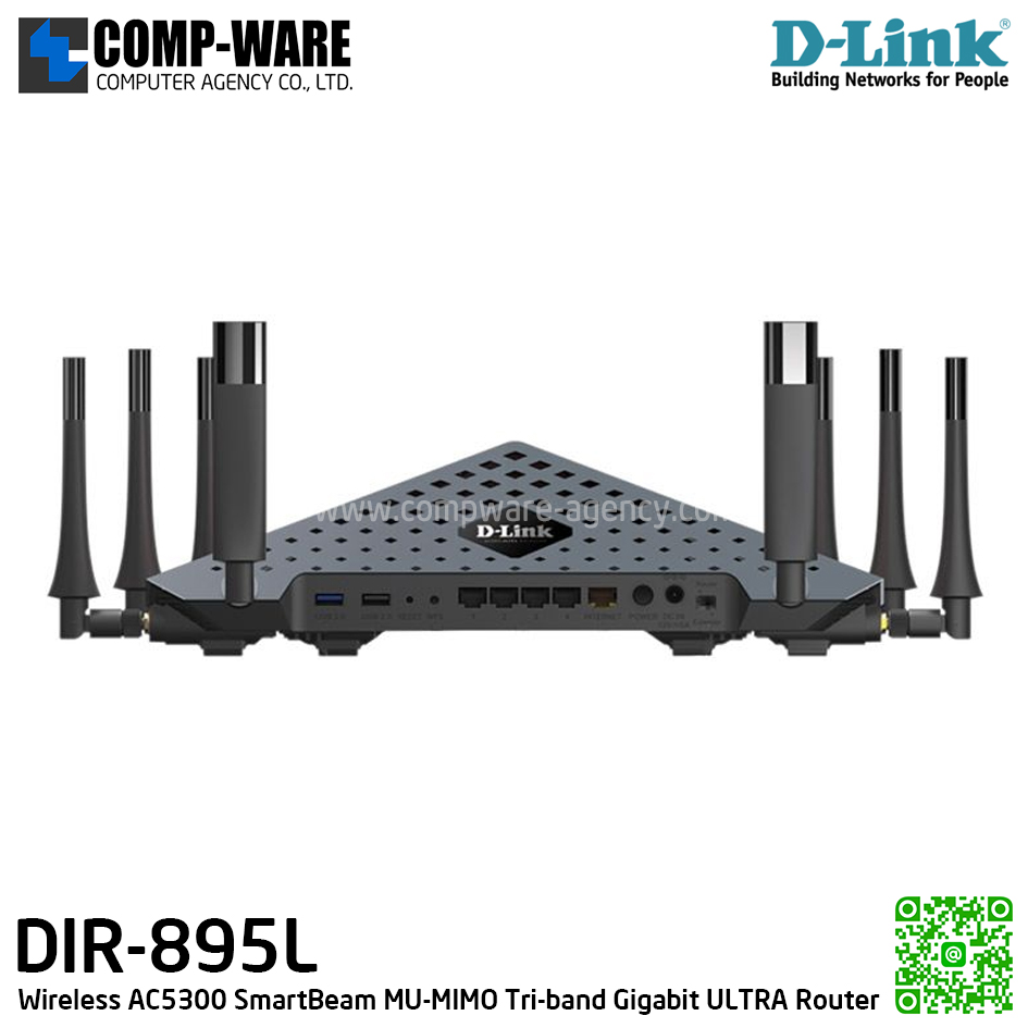 D-Link DIR-895L Wireless AC5300 SmartBeam MU-MIMO Tri-band Gigabit ULTRA Router