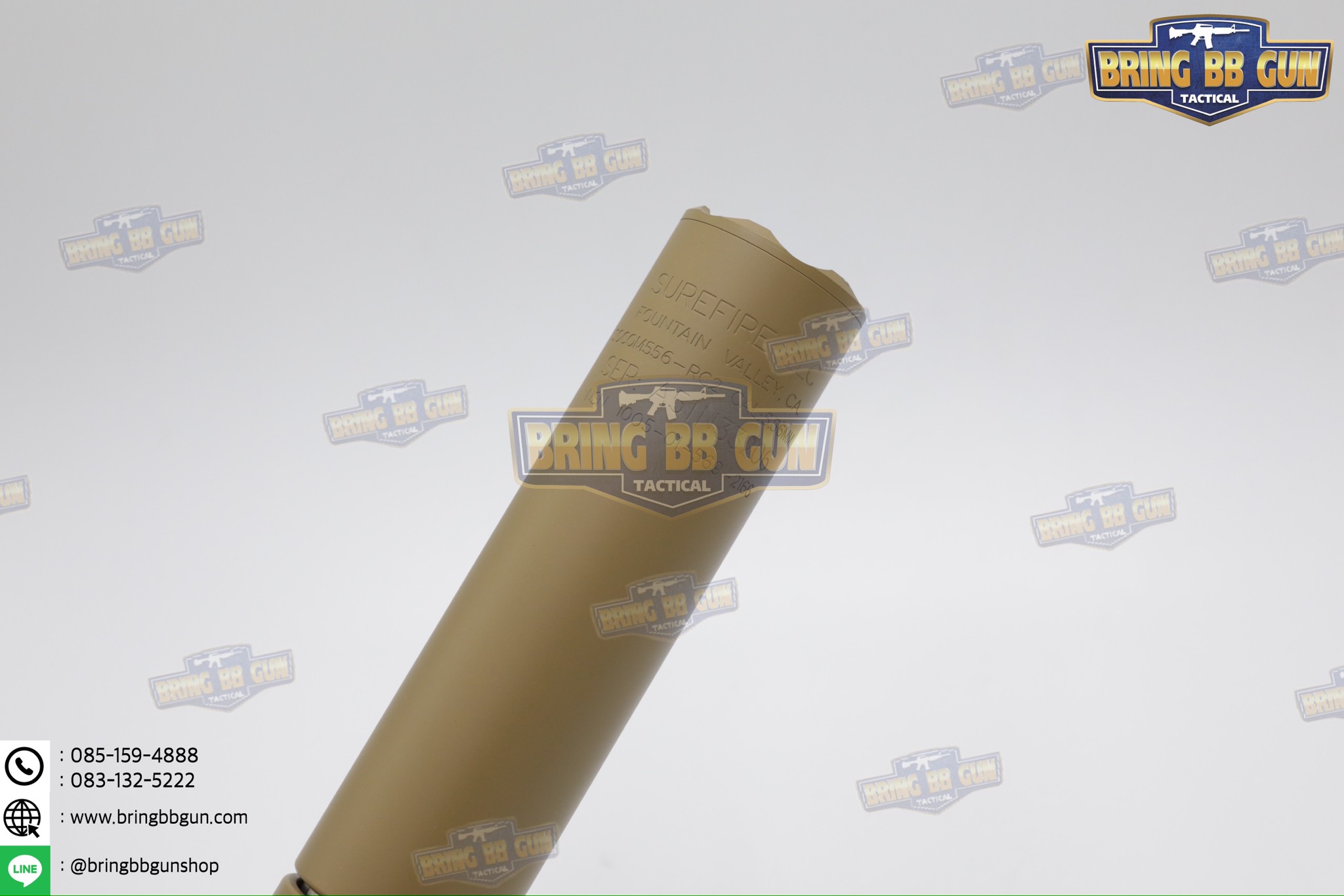 เก็บเสียง+ปลอกลดแสง ยี่ห้อ Surefire รุ่น Socom556 (6") (SOCOM556-RC2 & 4-Prong Flash Hider) (Fast-Attach Sound Suppressor)