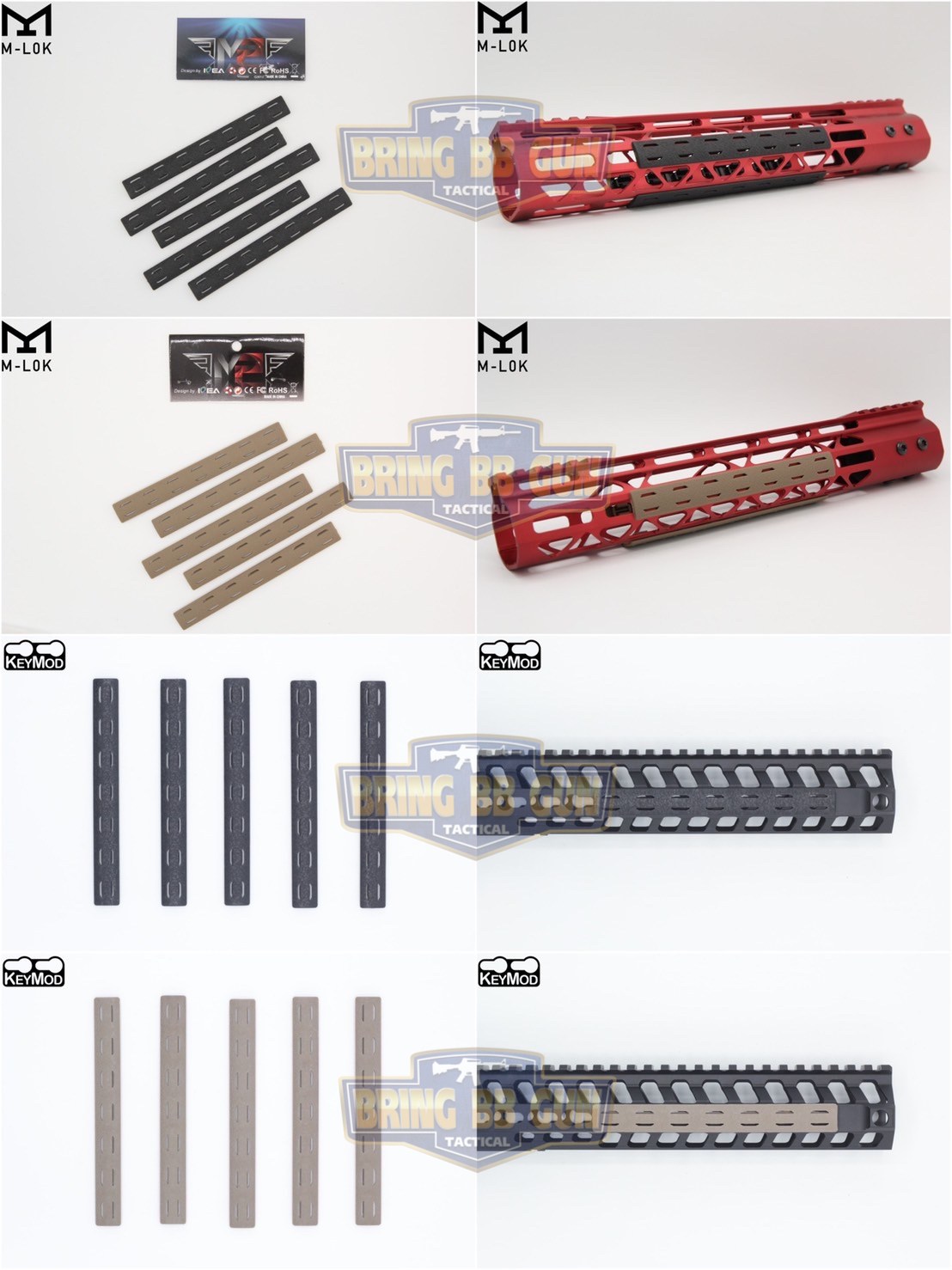 BCM M-Lok/Keymod Rail Panel Kit (ใช้ได้กับชุดหน้าระบบราง M-Lok หรือ ระบบราง Keymod เท่านั้น)