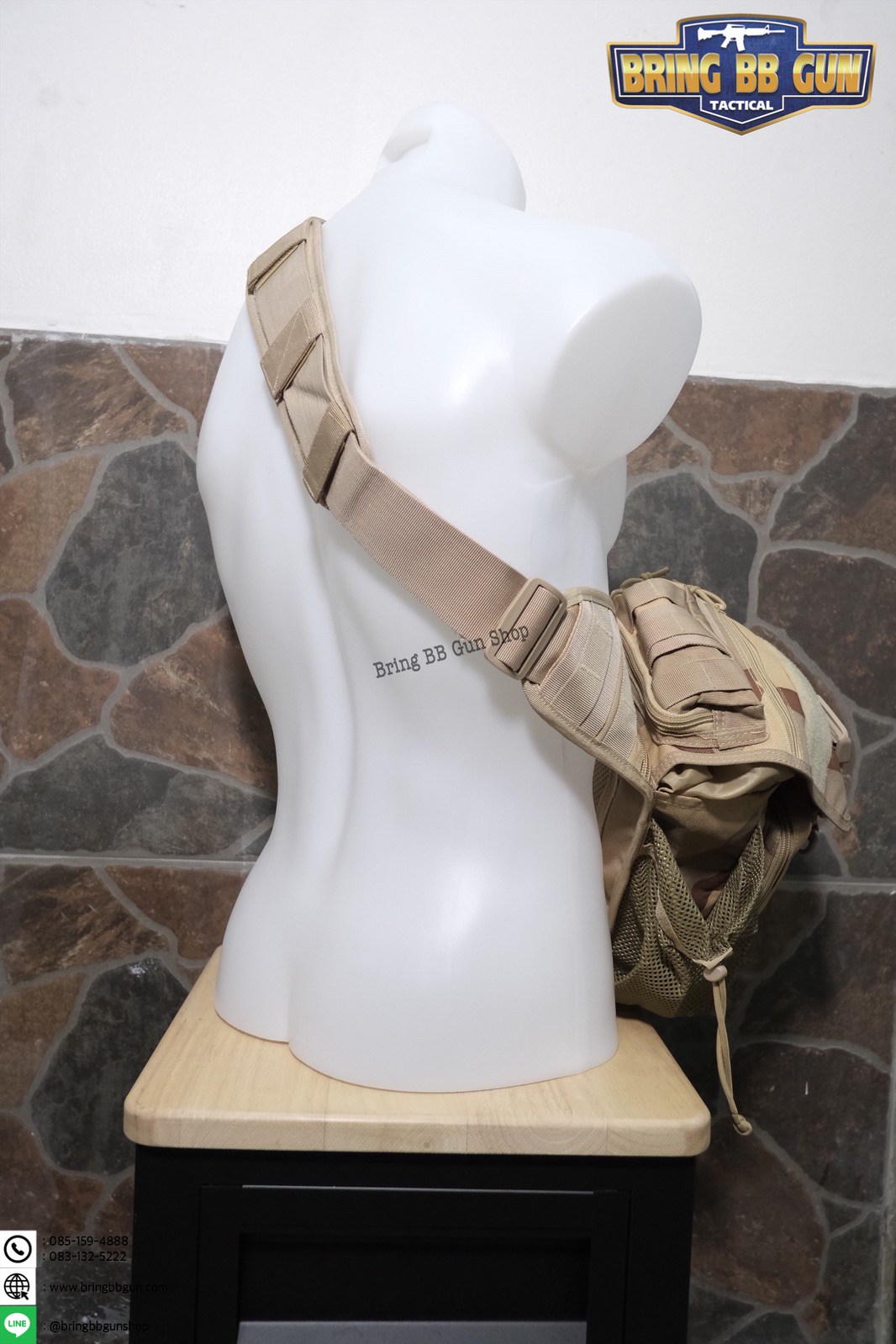 กระเป๋าสะพายข้าง-คาดอก รุ่น ทรงสามเหลี่ยม (เป้สะพายหลัง)