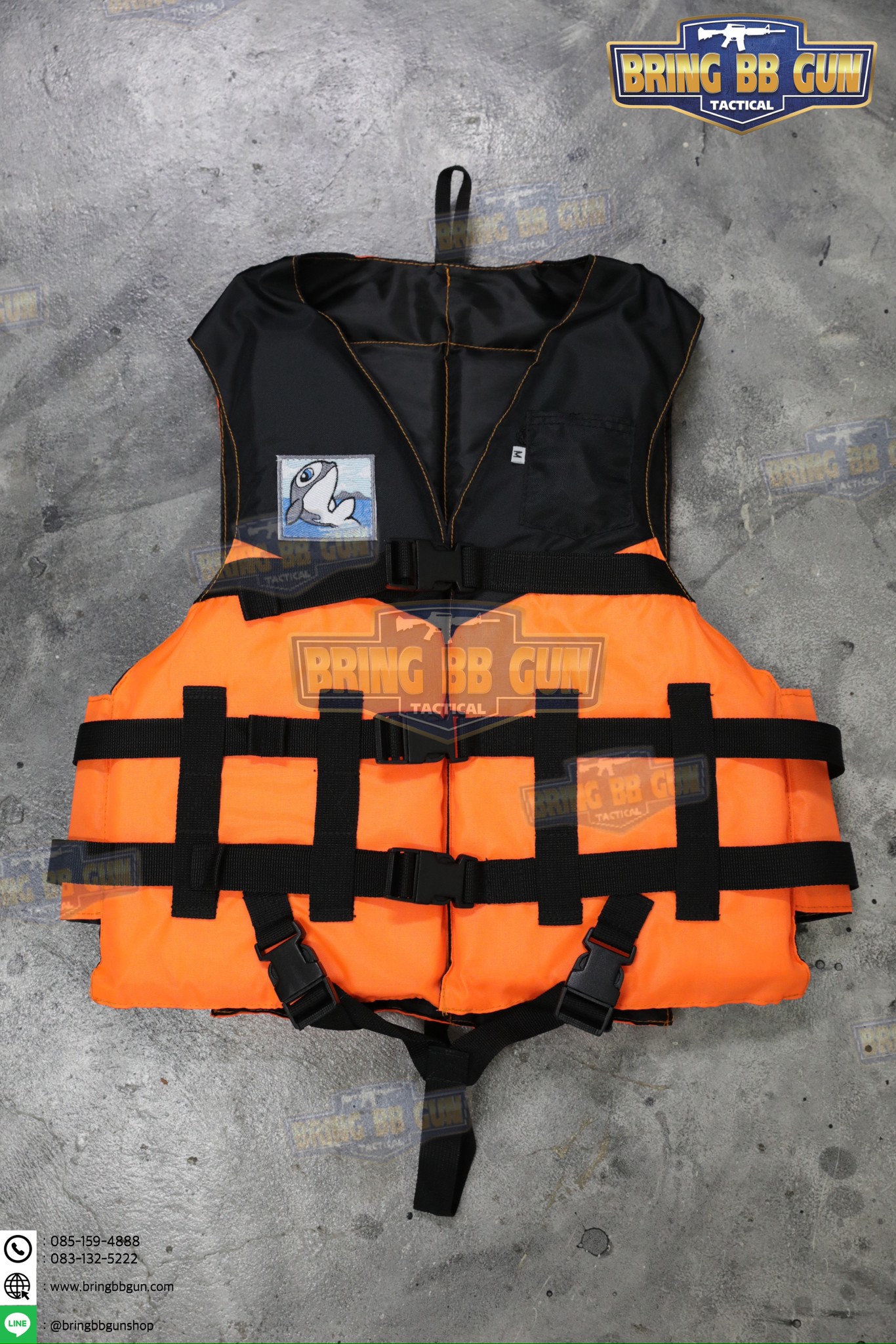 เสื้อชูชีพ ยี่ห้อ ปลาโลมา (เสื้อพยุงตัว) (เสื้อชูชีพ อุปกรณ์ช่วยชีวิต) (Life Jacket) (Life Vest)