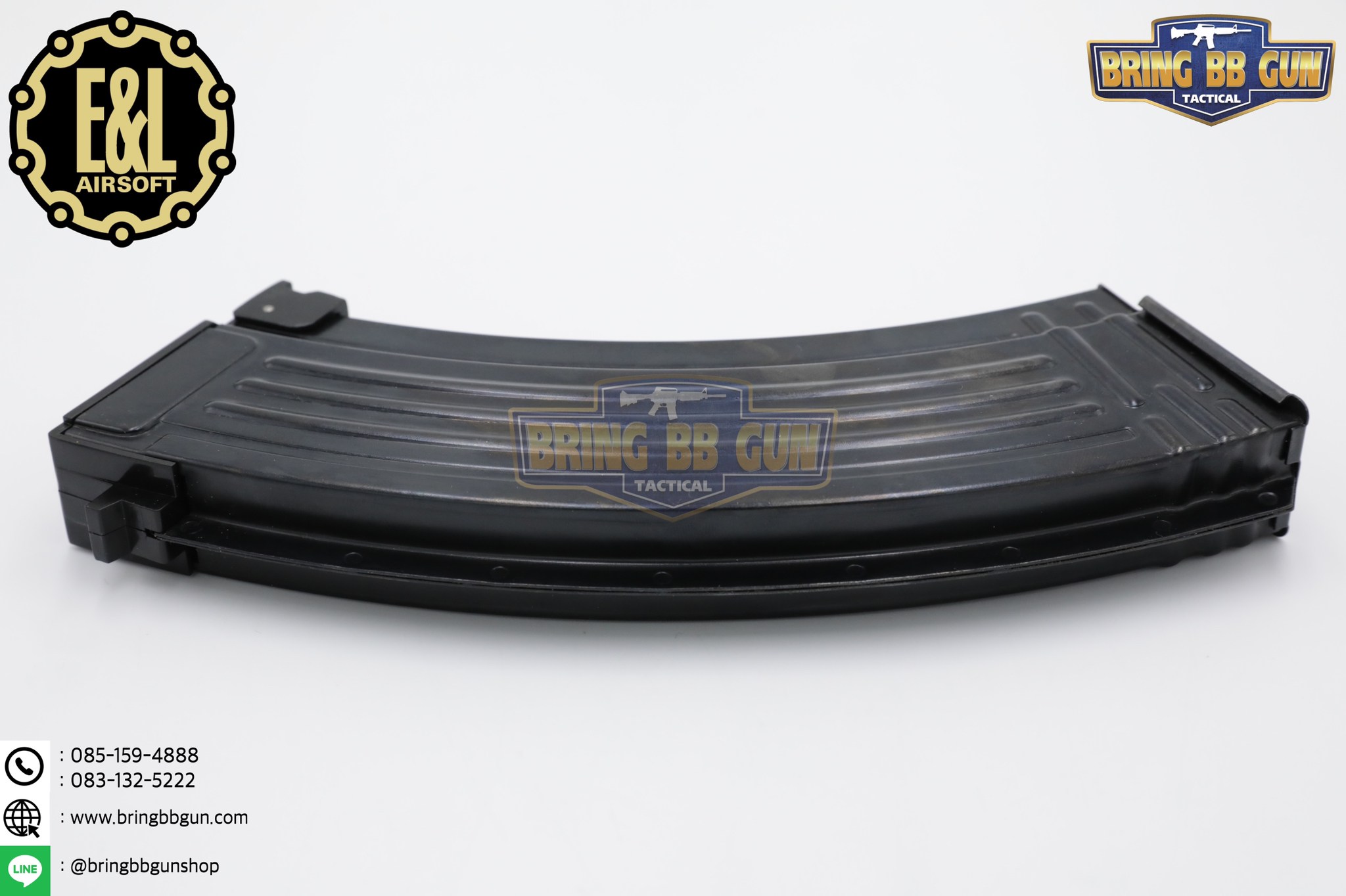 แม็กกาซีน AK47 / AKM ยี่ห้อ E&L แบบstand(ไม่ต้องปั่น) ทรง เหล็ก (ทรงเดิม) (AK Mid-cap magazine)