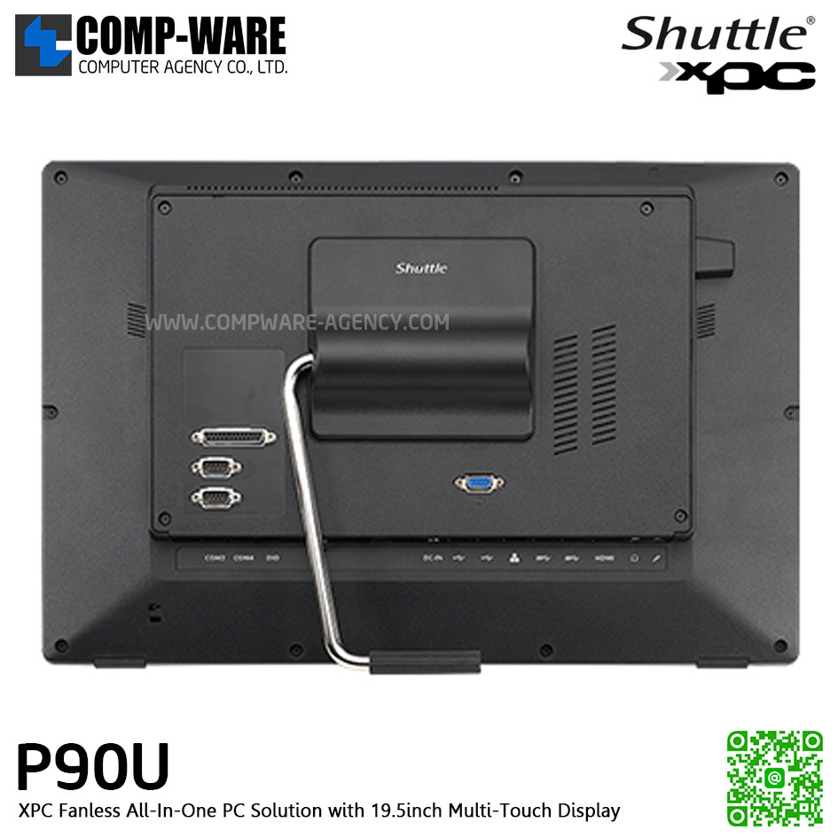 Shuttle XPC AIO P90U Intel Core i3-7100U, Support 19.5"A grade HD+(1600x900) Multi Touch All-in-One Barebone PC Embedded ,No Ram ,No HDD/SSD ,No OS (เครื่อง DEMO)