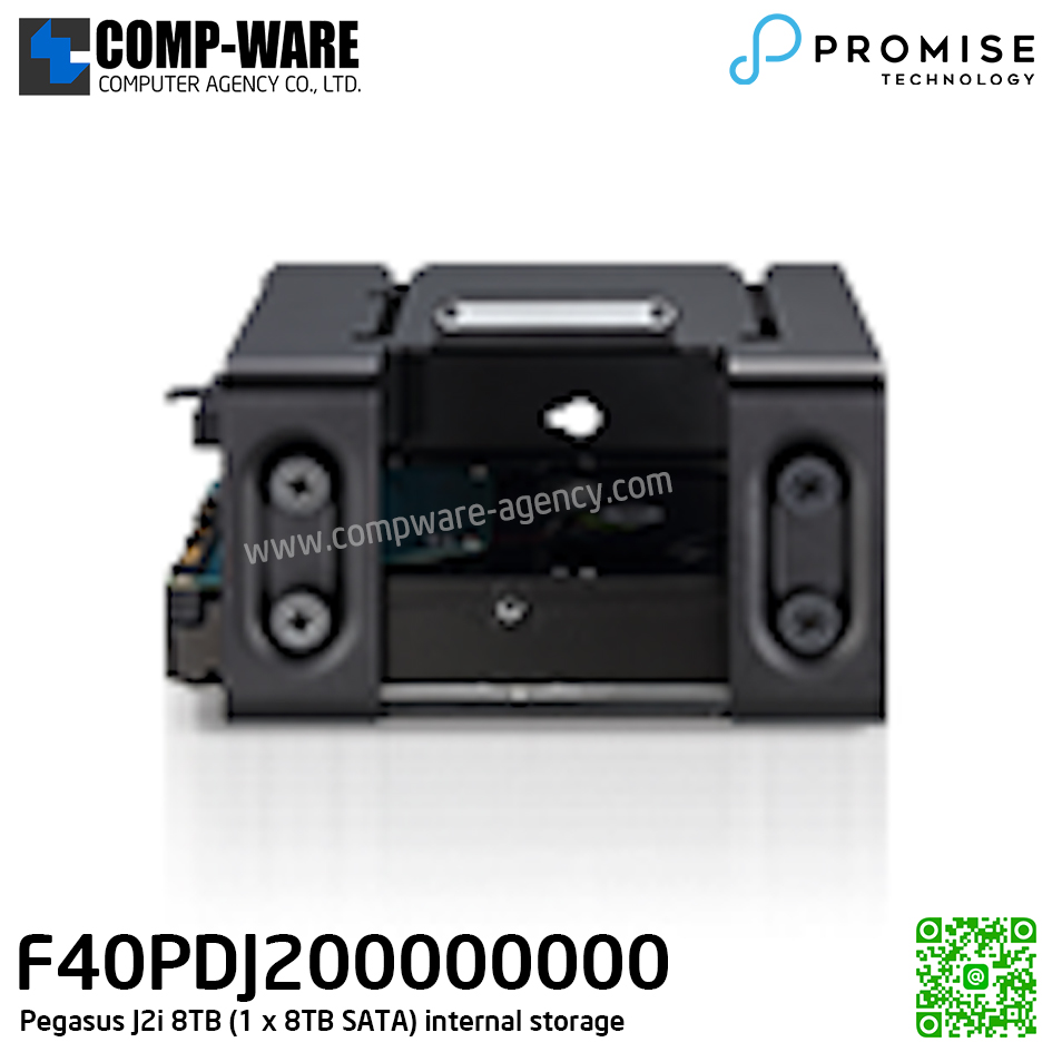 Promise Pegasus J2i 8TB (1 x 8TB SATA) internal storage [P/N: F40PDJ200000000] รับประกัน 3ปี