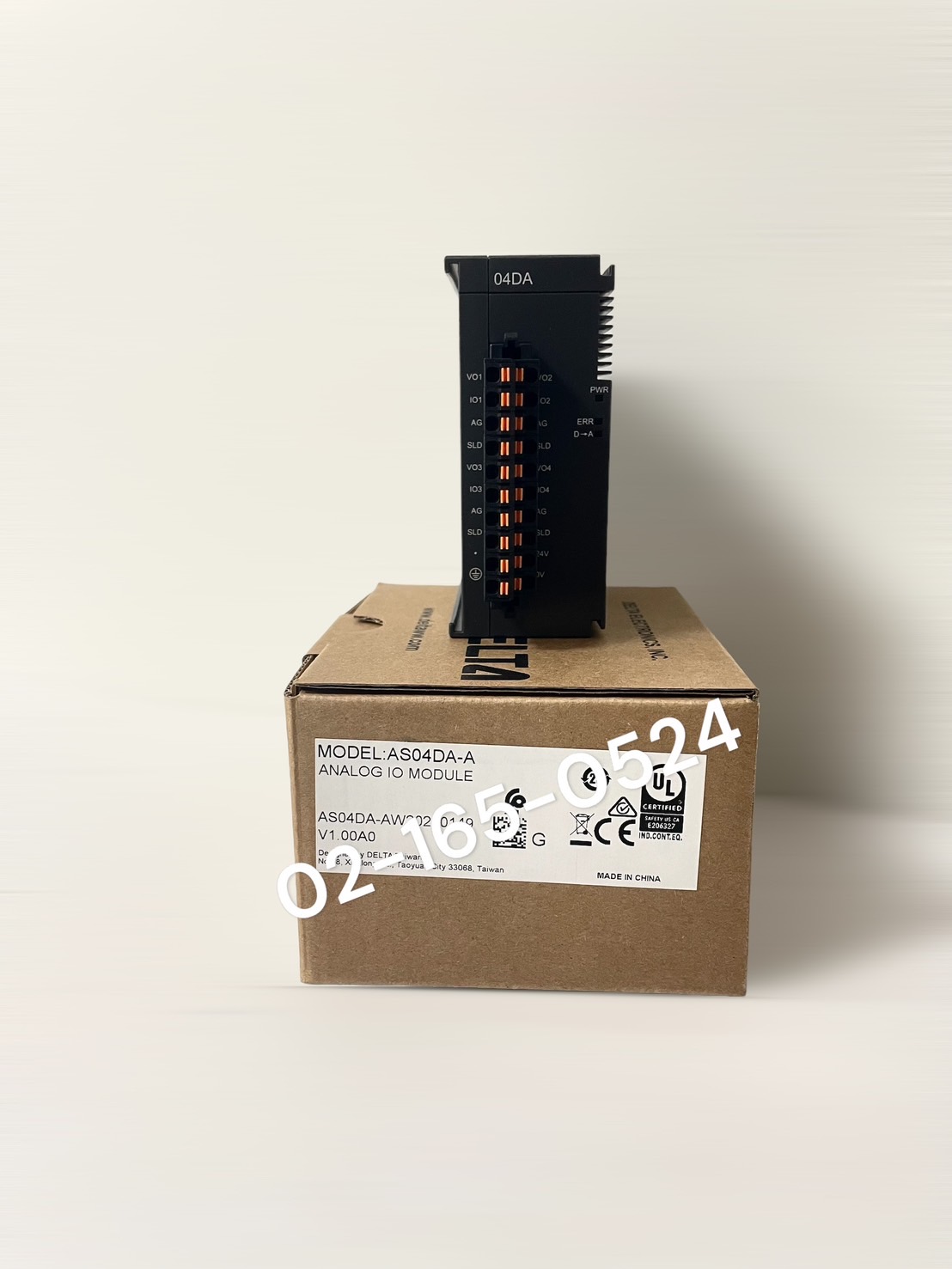 Delta PLC Module Model:AS04DA-A Analog 4 Output