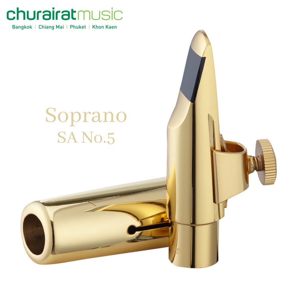 Saxophone Mouthpiece : Custom Soprano SA No.5 ปากเป่าแซกโซโฟน โซปราโน by Churairat Music