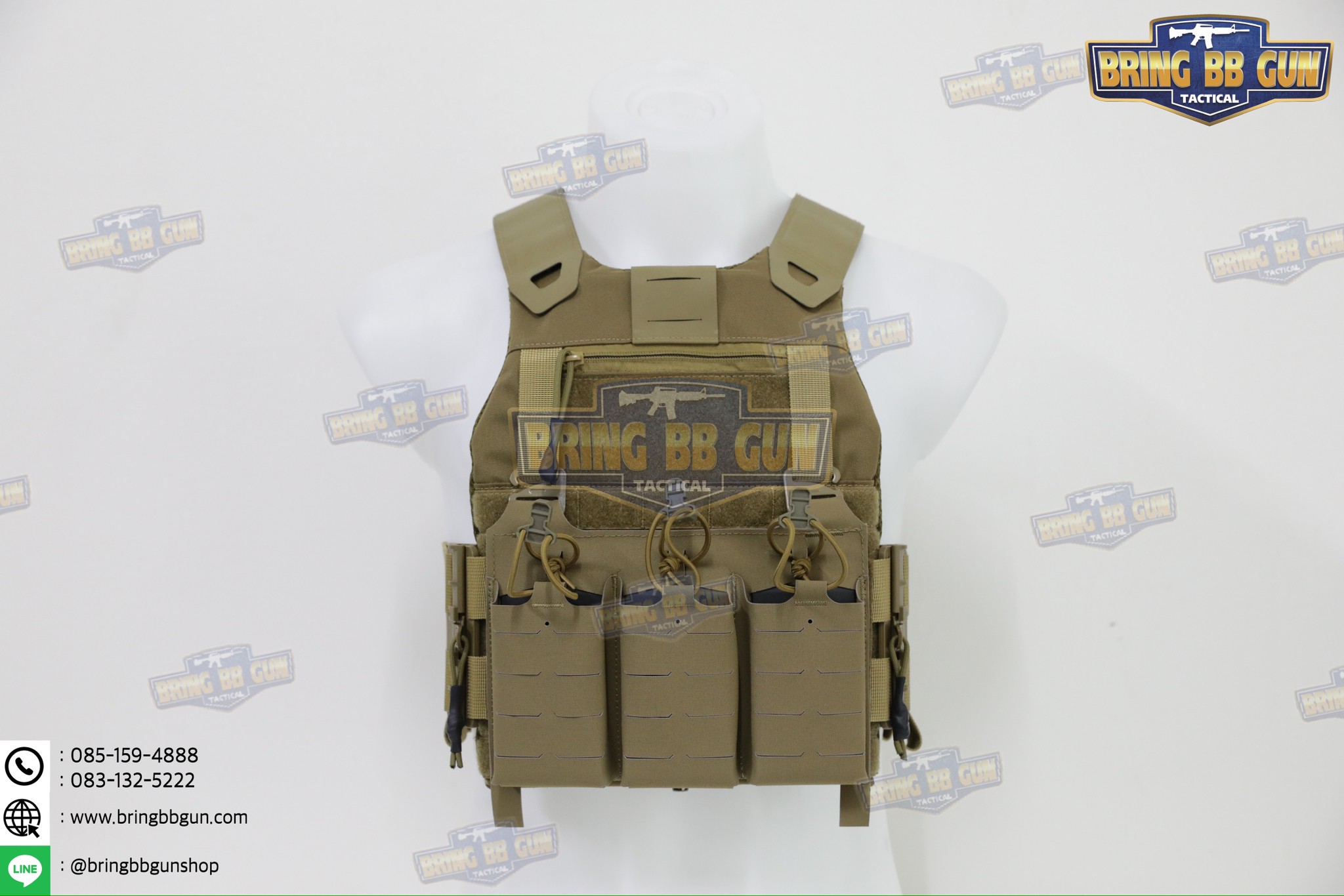 เสื้อเวส FCSK 2.4 (เสื้อเวส FCSK 2.0 + เพ้าแม็กกาซีน KTAR (5.56 แบบ3ช่อง)) (FCSK 2.4 Plate Carrier) (FCSK 2.0 + KTAR Front Flap)