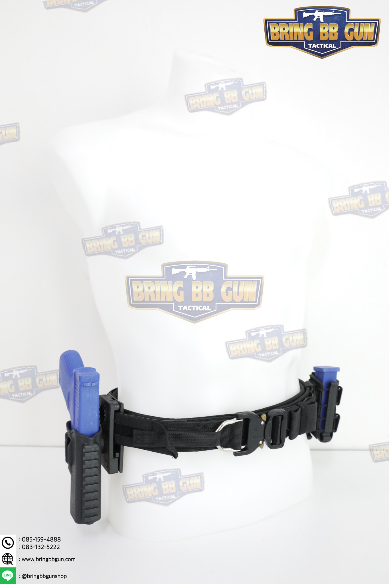 เข็มขัดยุทธวิธี รุ่น หัวคอปร่า ทรงIPSC 2ชั้น Cobra IPSC (B013)