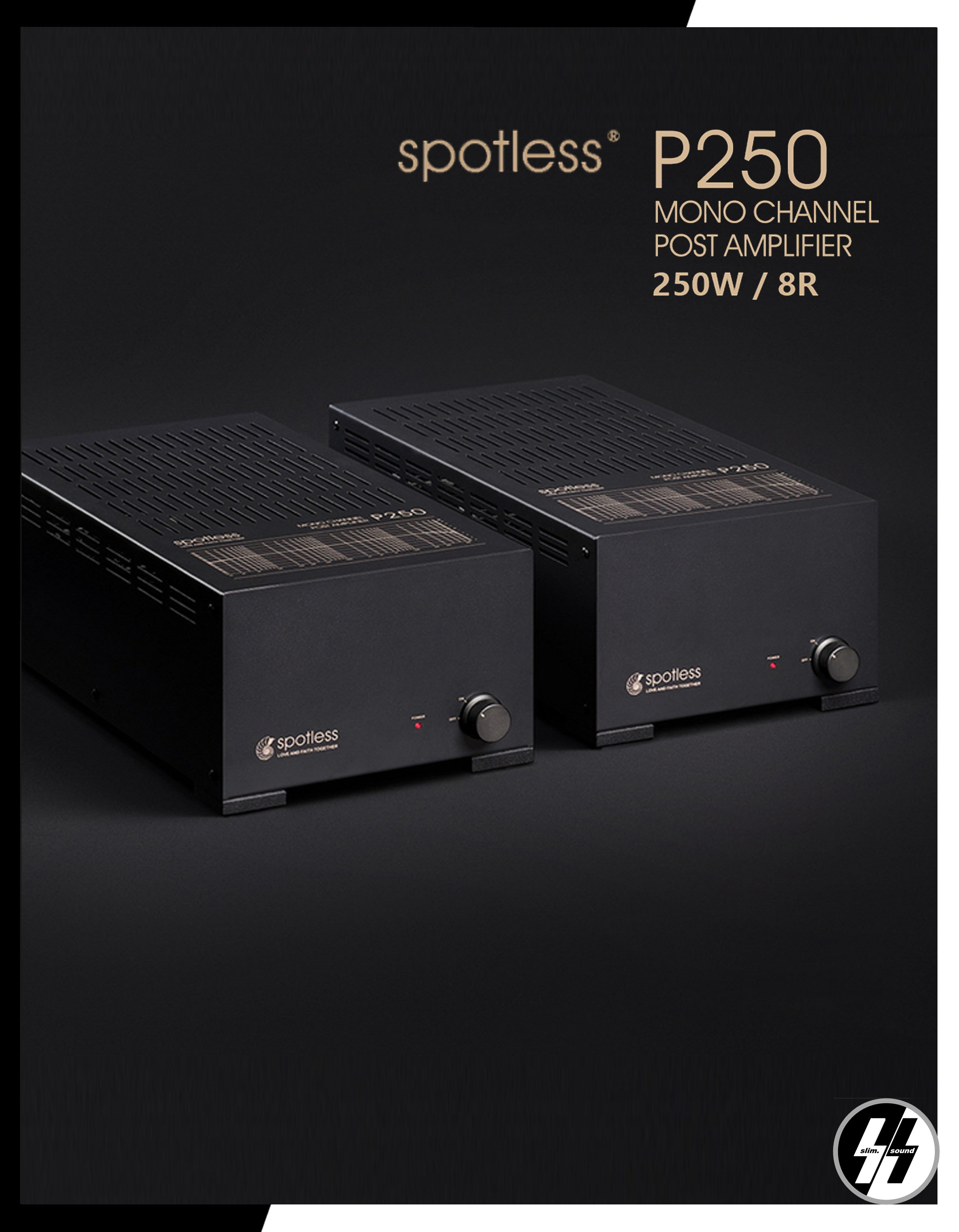 พาวเวอร์แอมป์ | spotless - P250 | monoblock power amplifier | 250 Watt (RMS)