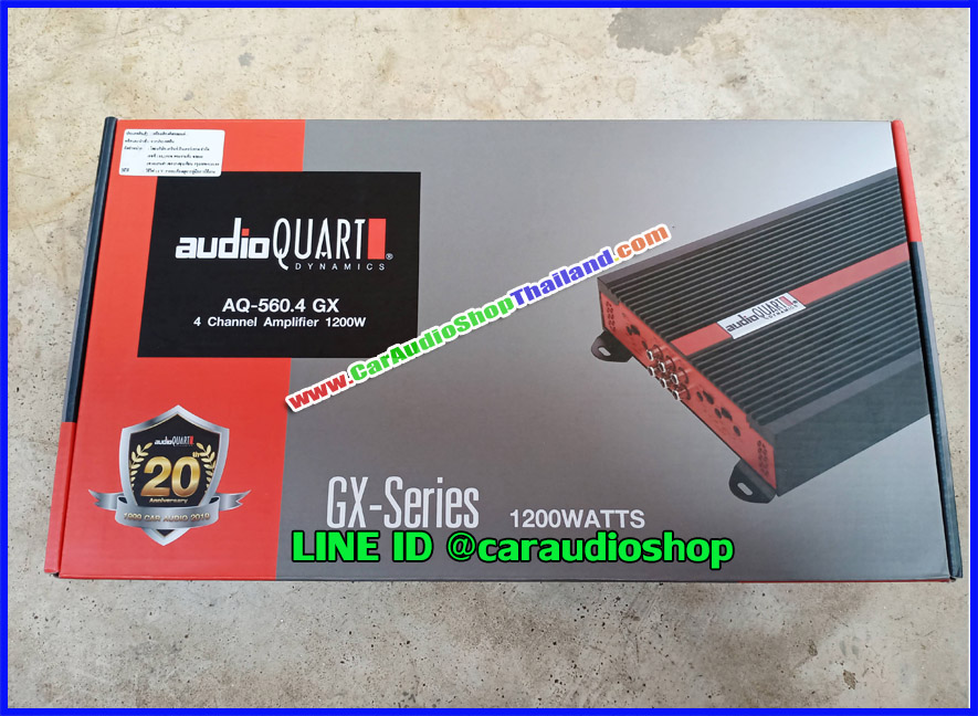 แอมป์ 4 CH ราคาประหยัด AUDIO QUART 560.4 GX