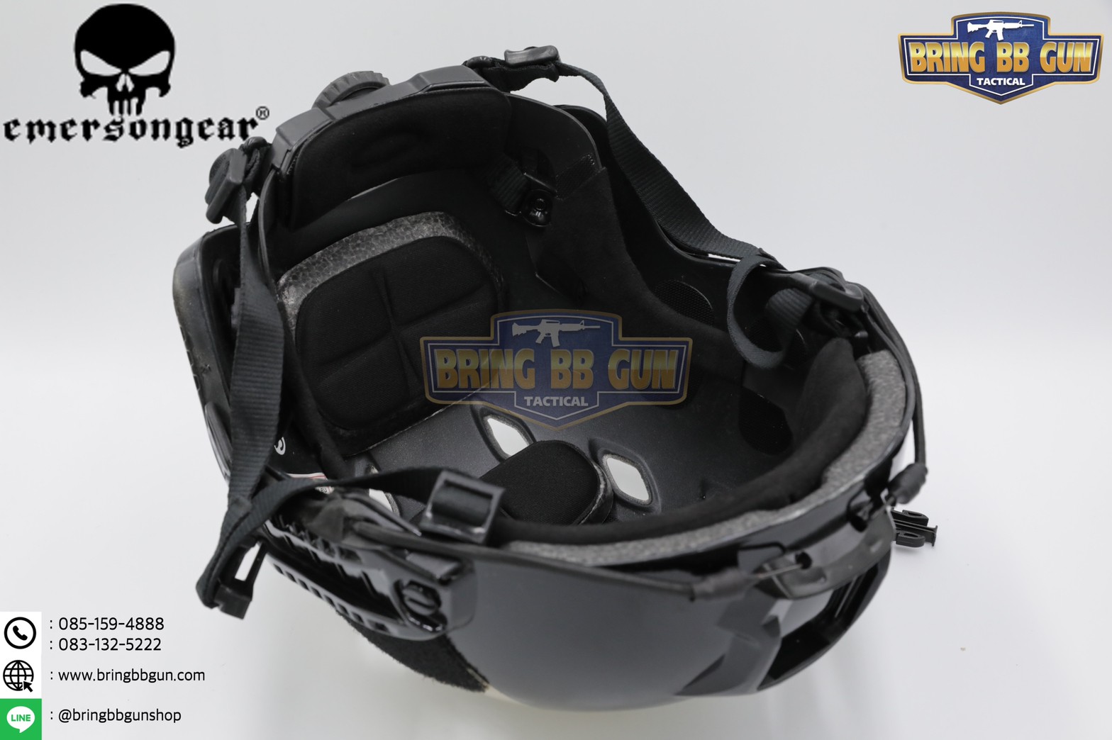 หมวกฟาส ยี่ห้อ Emerson รุ่นปรับท้ายทอยได้ (Fast Helmet BJ Type) สีทอง-ดำ