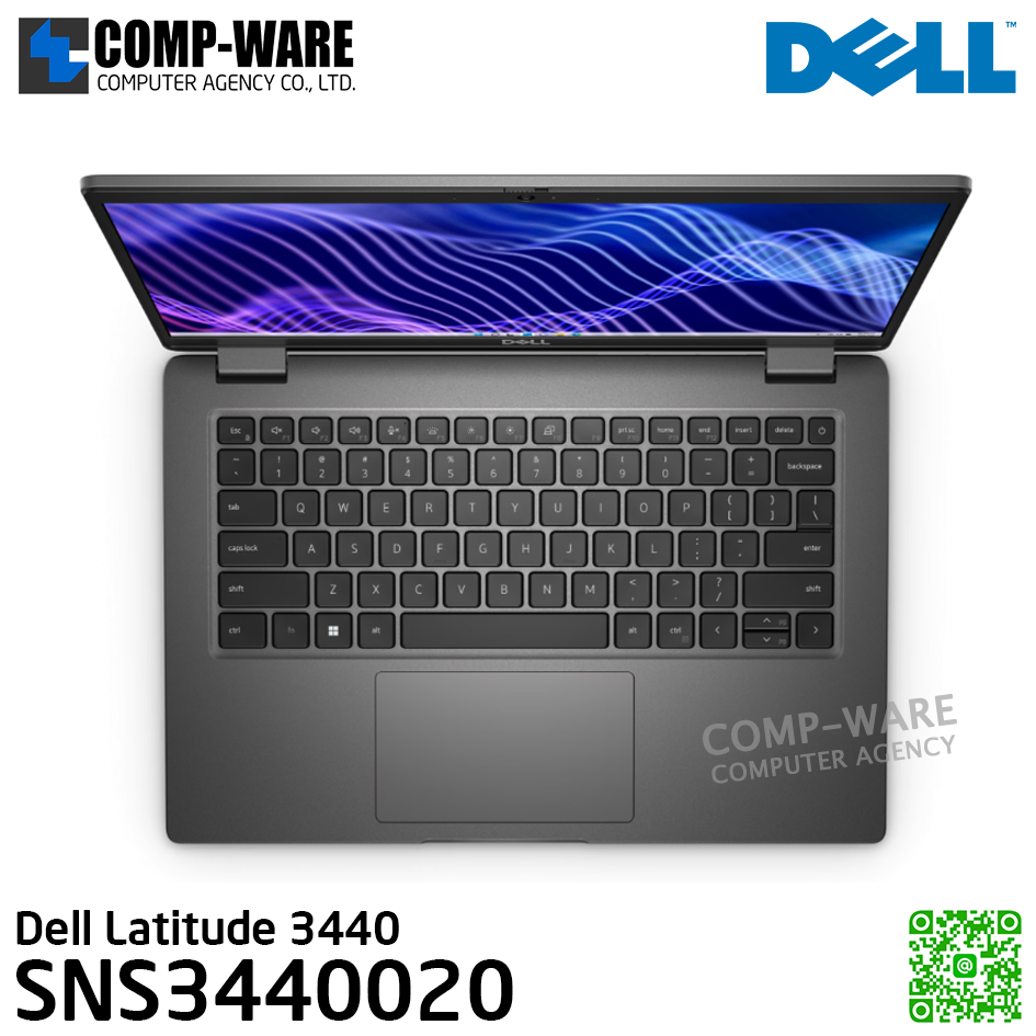 Dell Latitude 3440 (SNS3440020) - Intel Core i5-1335U / 16GB (1x16GB) DDR4 / 512GB SSD M.2 / Intel UHD Graphics / 14", FHD 1920x1080, 60Hz / Windows 11 Pro / 3Yr Pro Support