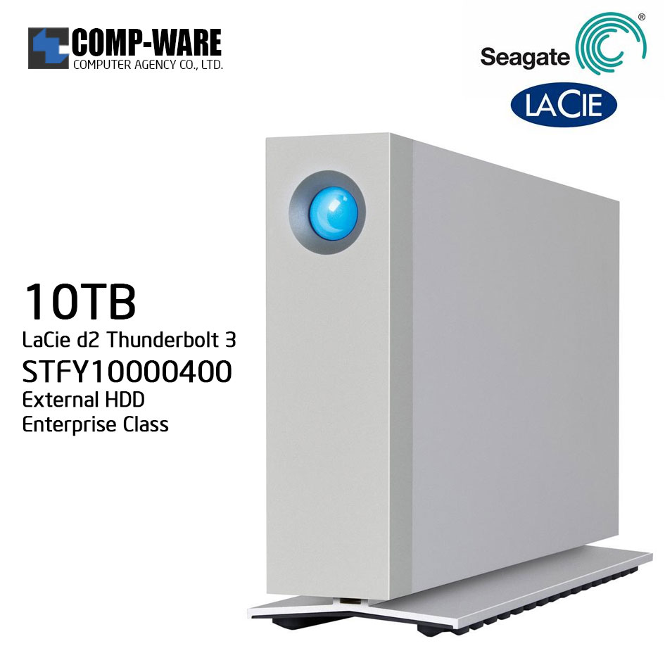 LaCie 10TB d2 Thunderbolt 3 & USB 3.1 External Hard Drive STFY10000400