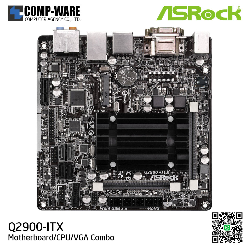 ASRock Q2900-ITX Intel Pentium J2900 2.41 GHz Mini ITX Motherboard/CPU/VGA Combo