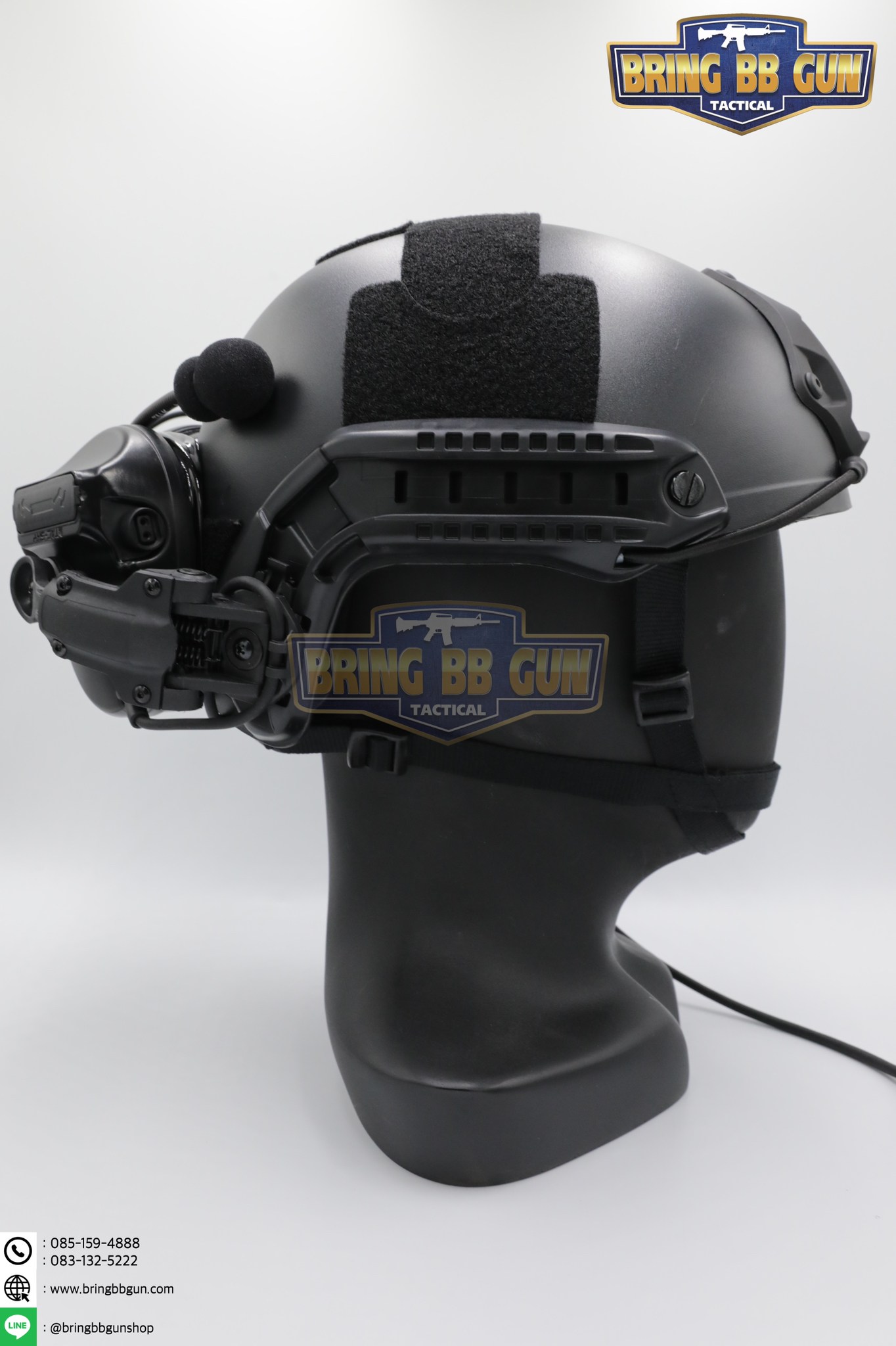 หูฟังสื่อสารตัดเสียงได้ ทรง Comtac III ยี่ห้อ Tac-Sky รุ่น หูฟังตัดเสียงพร้อมขาติดหมวกฟาส