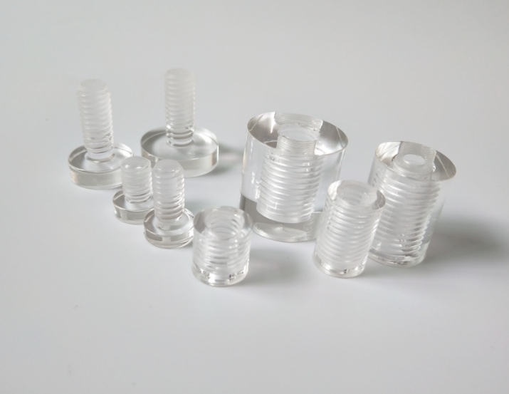 หมุดลอยอะคริลิคใส ยึดกรอบภาพ หมุดยึดกระจก ขนาด 19*25 mm. (สั่งขั้นต่ำ 12 อัน)