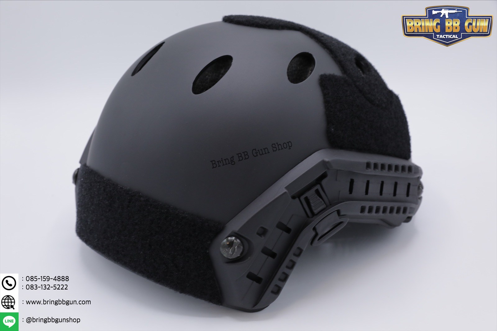 หมวก Fast (หมวกฟาส) (Fast Helmet PJ type) รุ่น Standard-pound holes