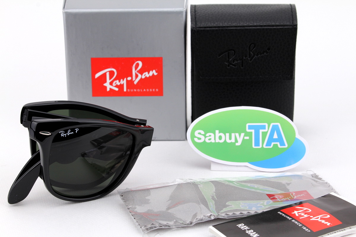 RayBan Folding Wayfarer RB4105 601/58 Polarized Lens 54 mm.