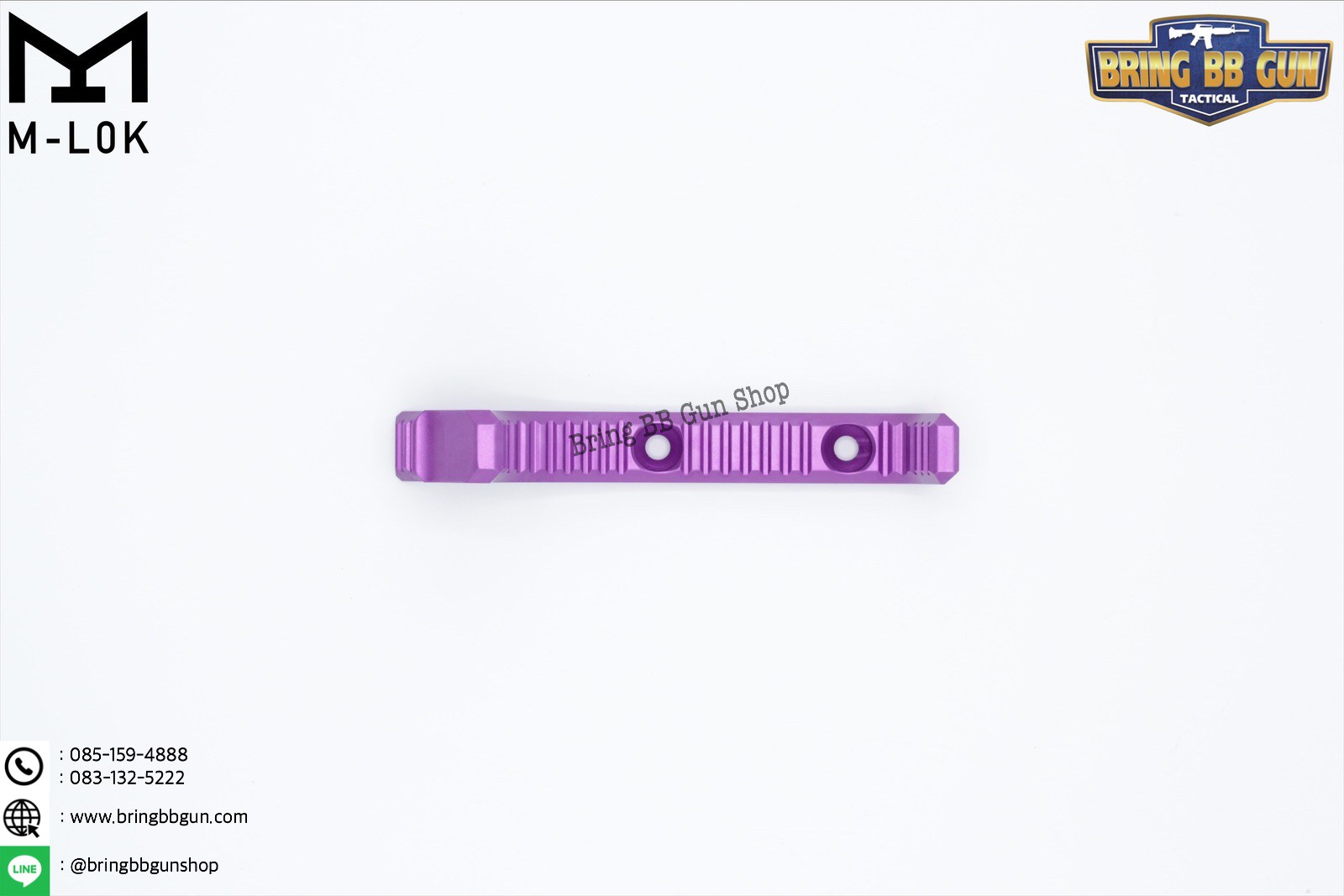 กริ๊ปมือหน้า ยี่ห้อ Castellan รุ่น Curve Foregrip CNC M-Lok (ใช้ได้กับชุดหน้าระบบราง M-Lock เท่านั้น)