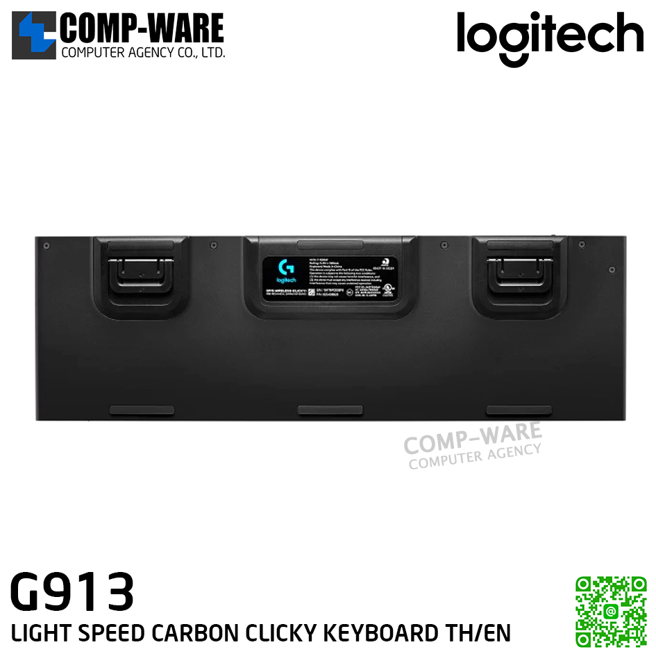 Logitech G913 LIGHT SPEED CARBON CLICKY KEYBOARD (TH/EN) - 2Y Warranty - 920-009115