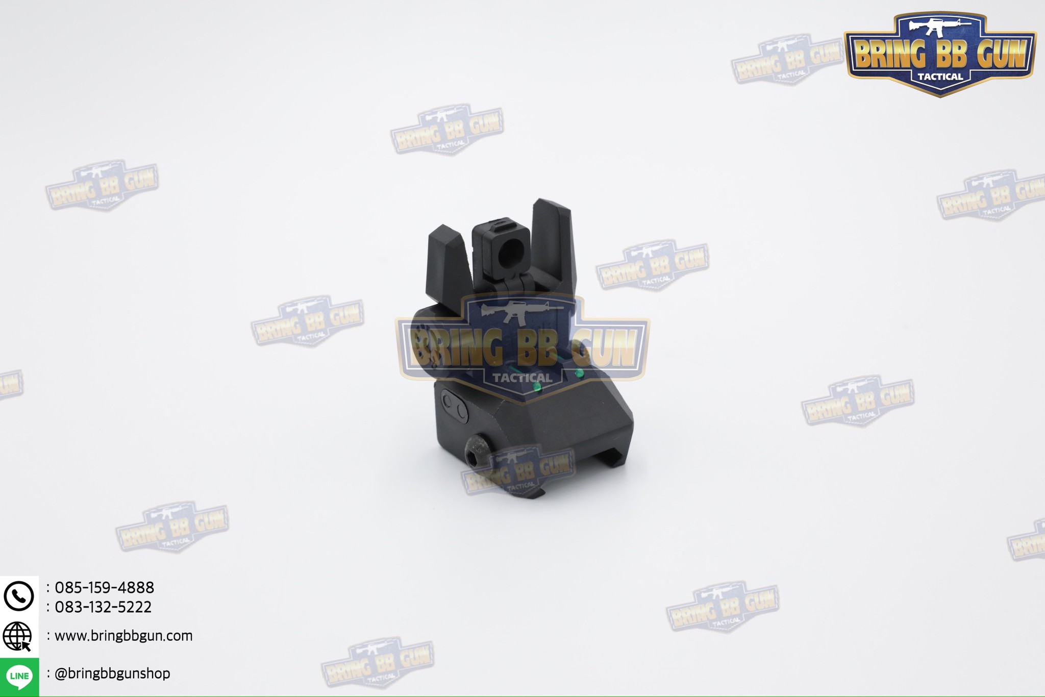 ศูนย์หน้า-หลังพับได้แบบพลาสติก MGPCQB รุ่น Armor Gen2 เรืองแสง