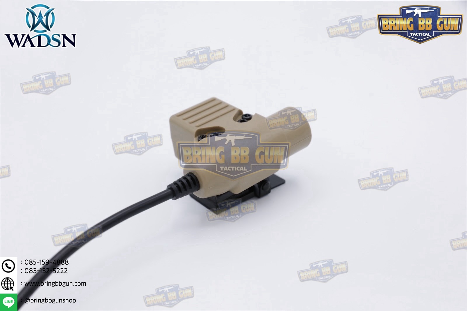 สาย PTT ทรง U94 ยี่ห้อ WADSN (สาย Push to Talk) (U94 PTT Military Standard Version)