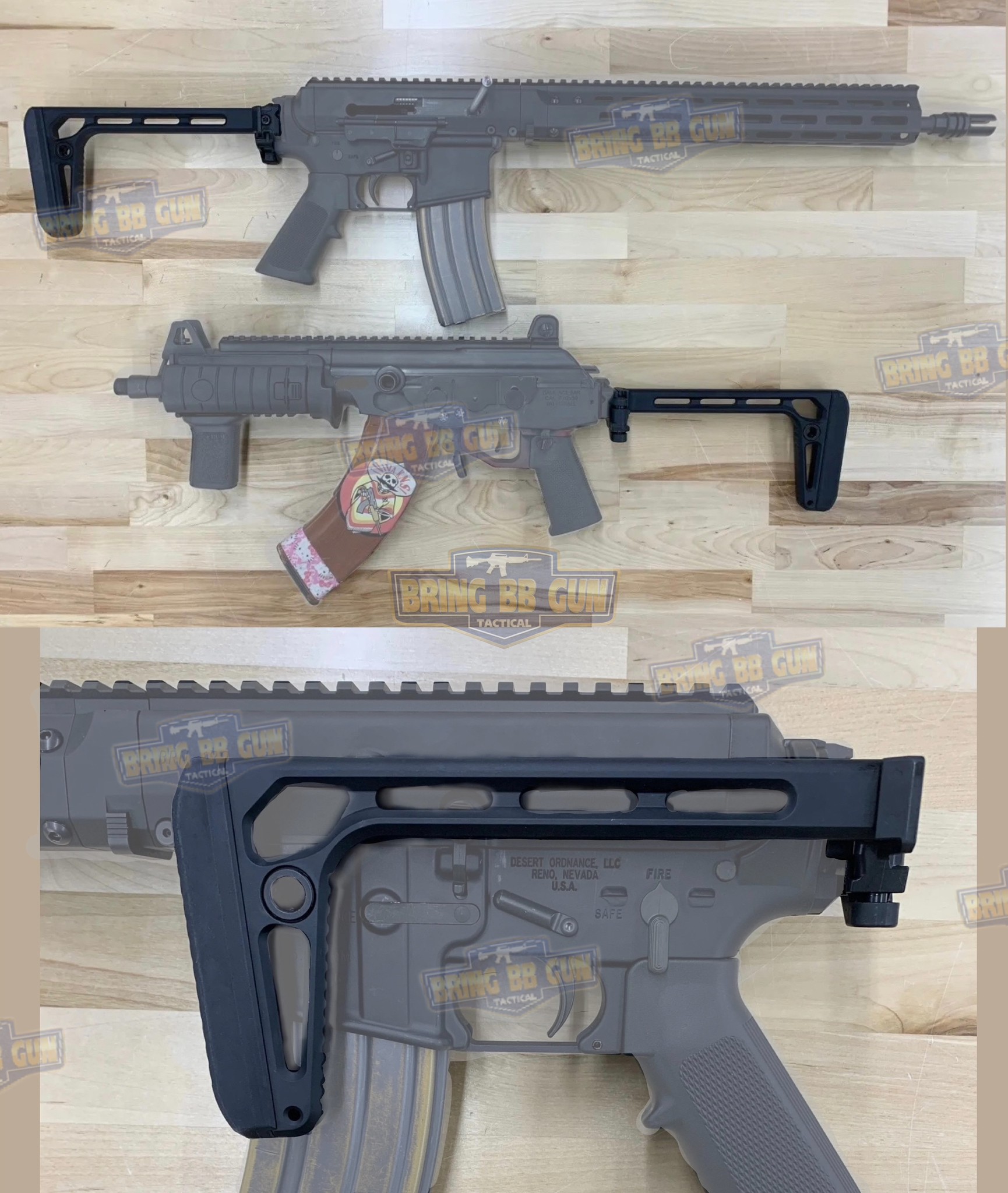 พานท้ายปืนแบบพับได้ รุ่น Minimalist Folding Stock