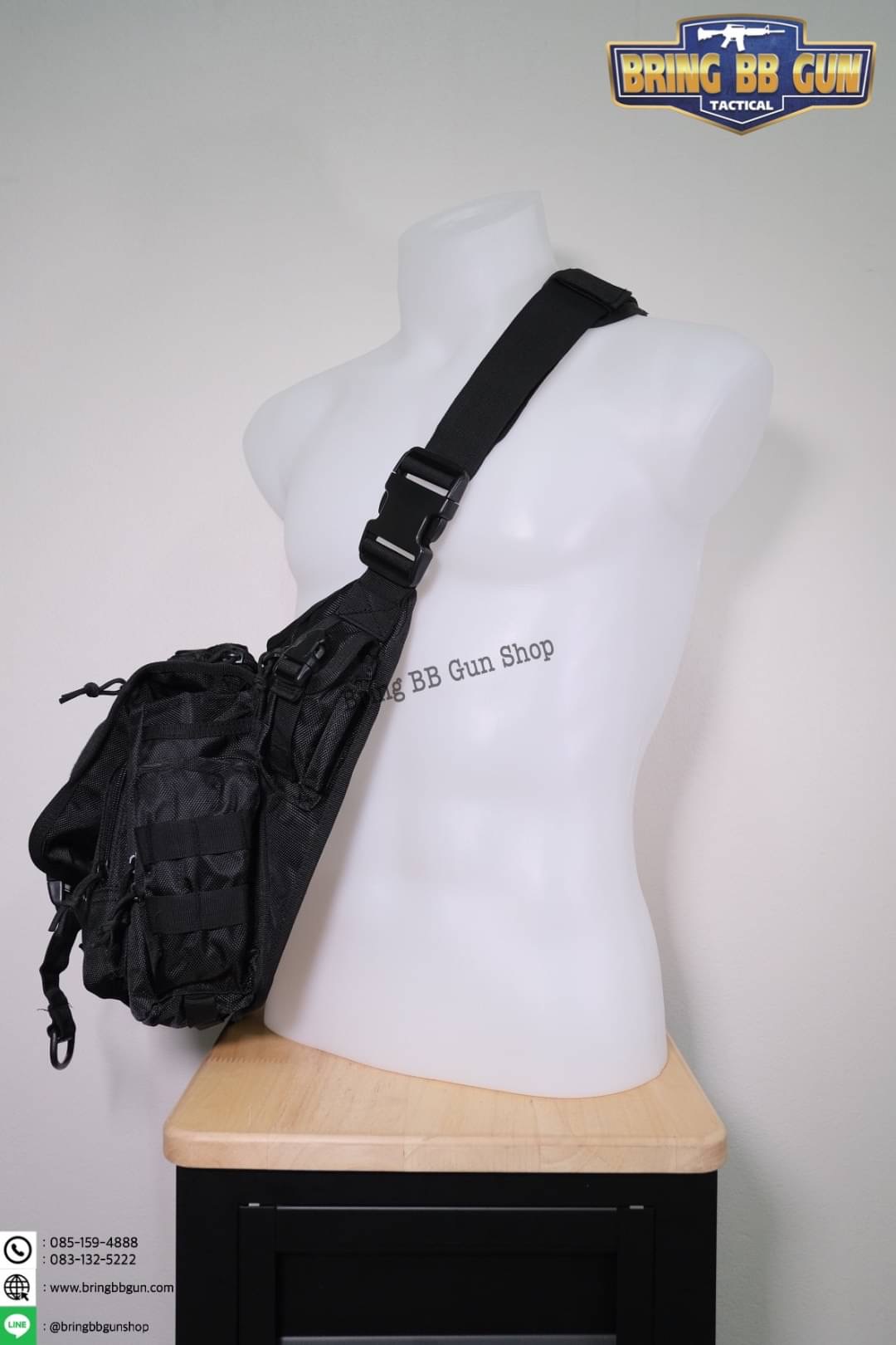 กระเป๋าสะพายข้าง-คาดอก รุ่น ทรงสามเหลี่ยม (เป้สะพายหลัง)