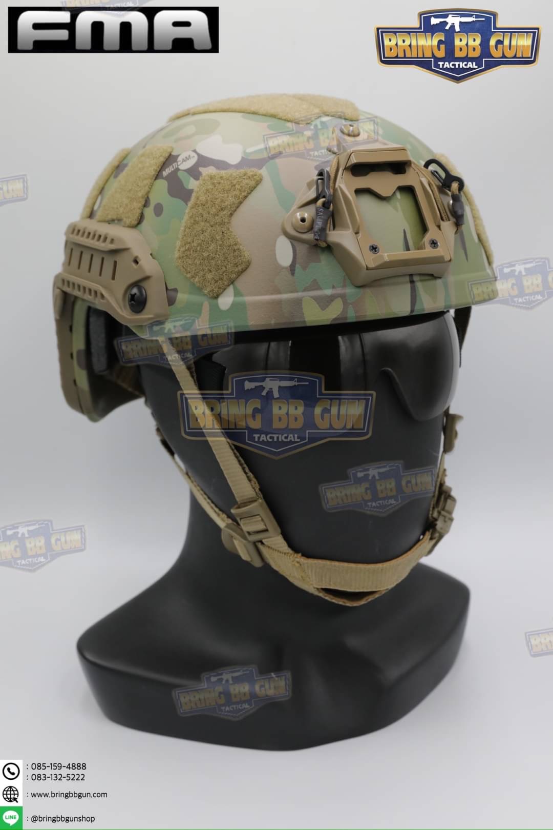 แว่นตากันลม แบบไร้กรอบ ยี่ห้อ FMA (FMA Extreme Low Profile Eyewear) (EXOSHIELD LOW PROFILE EYEWEAR FULL STRAP) (Revision)