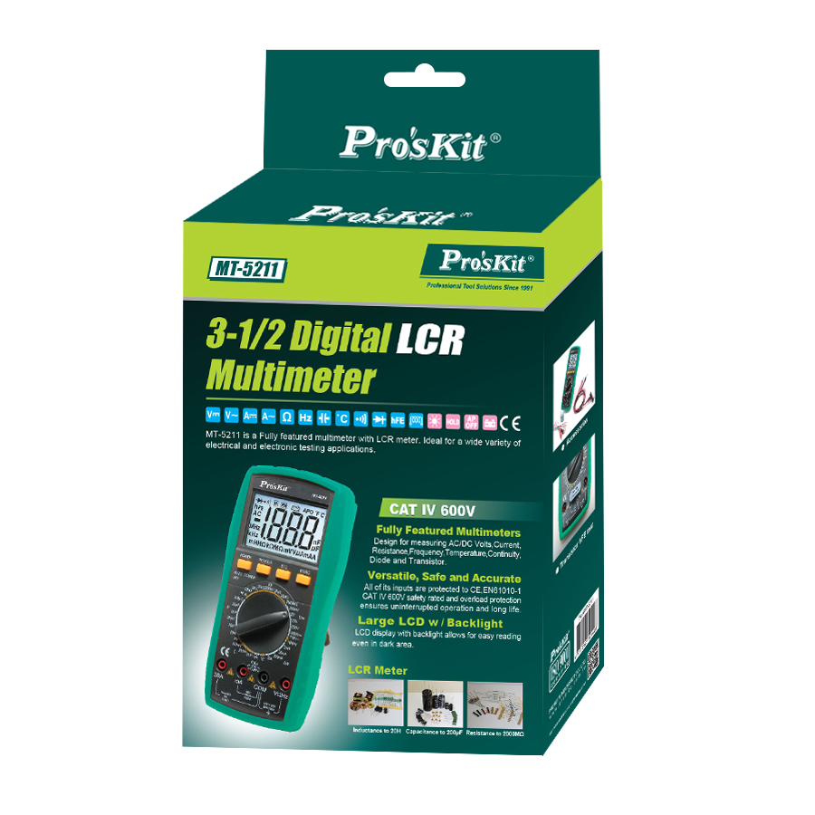 MT-5211 ดิจิตอลมัลติมิเตอร์ LCR MT-5211 PRO'S KIT